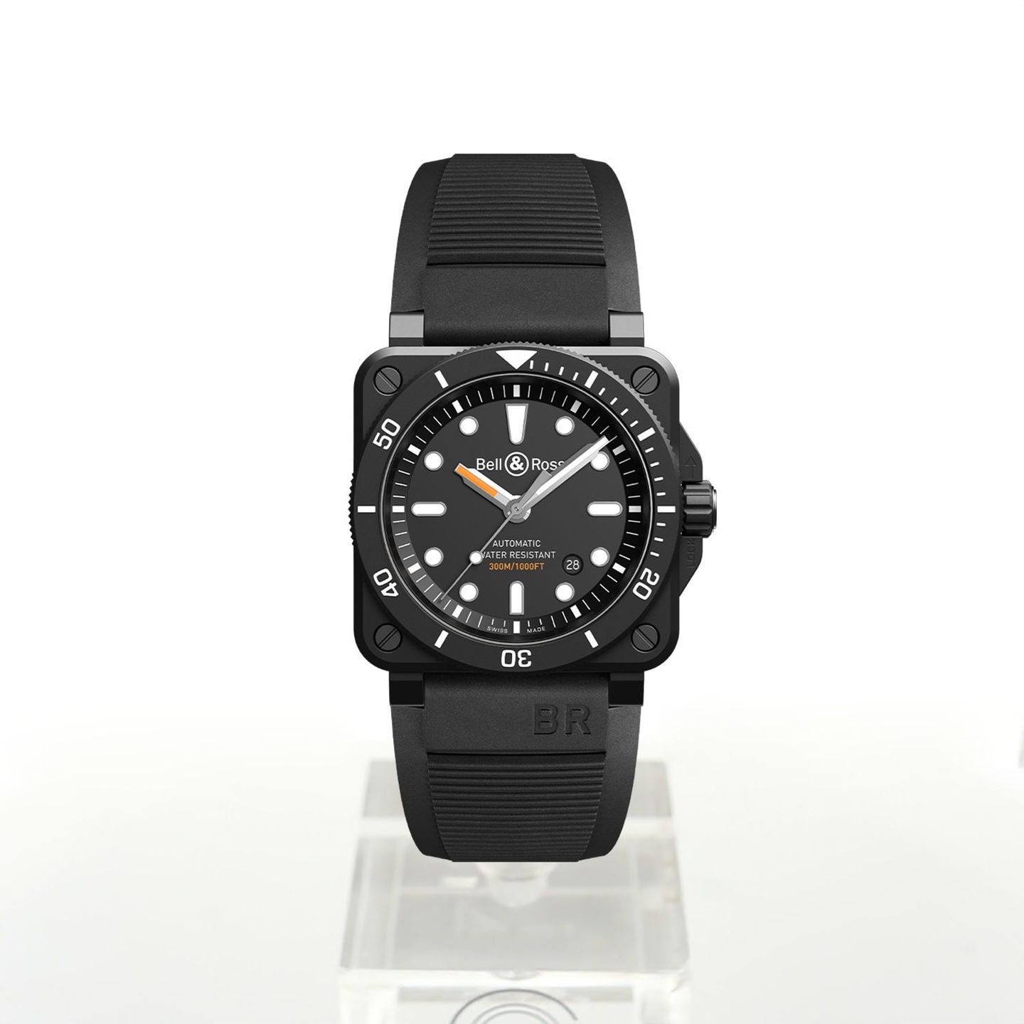 Bell & Ross BR 03-92 Ceramic BR0392-D-BL-CE/SRB (2024) - Zwart wijzerplaat 43mm Keramiek (2/2)