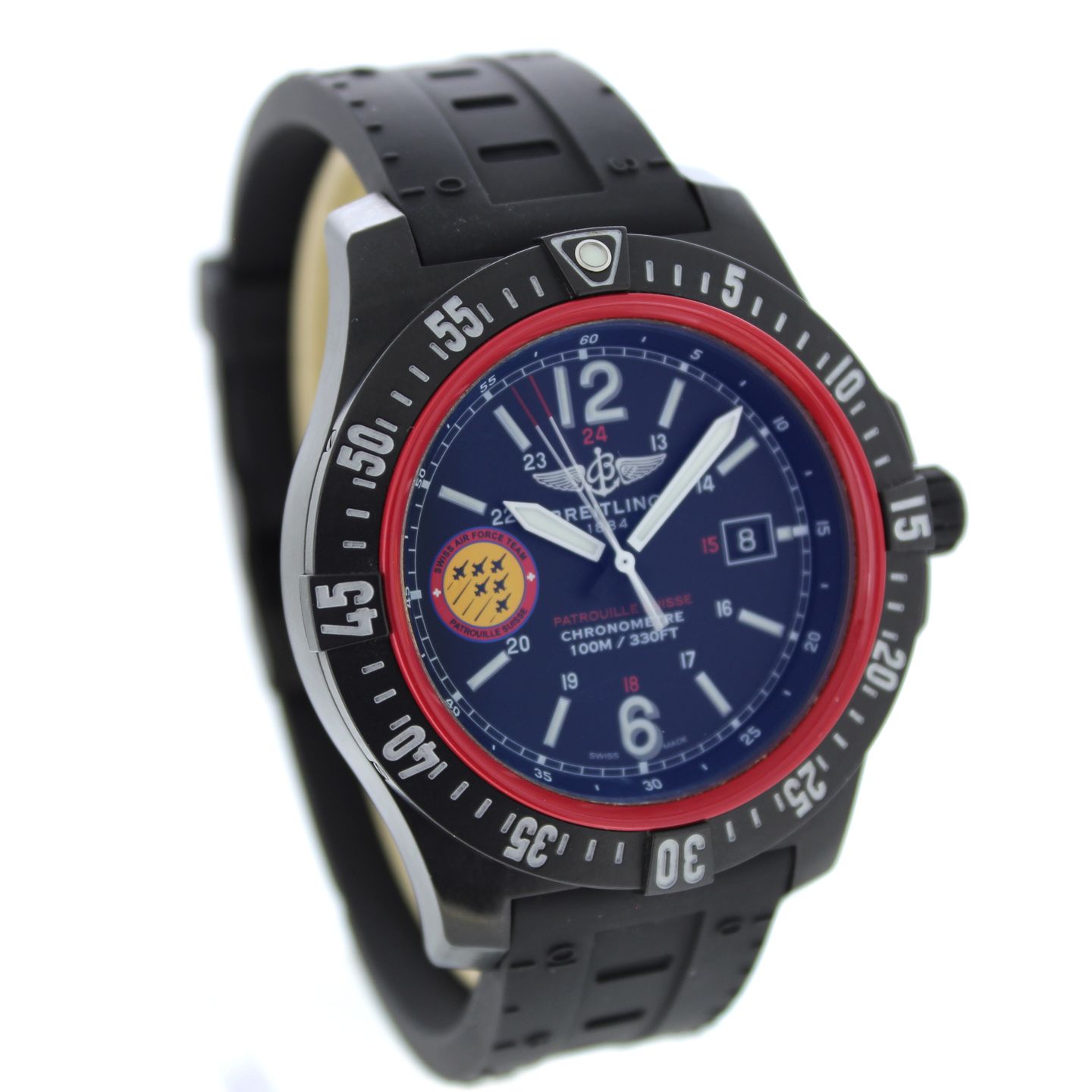 Breitling Colt Skyracer X74320B8/BG40 (2018) - Zwart wijzerplaat 45mm Plastic (7/7)