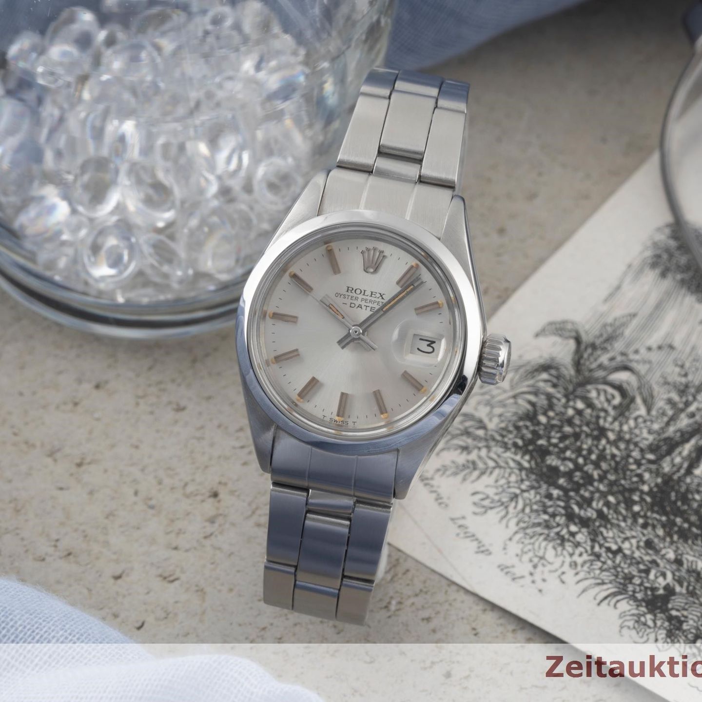 Rolex Lady-Datejust 6916 (1972) - Silver dial 26 mm Steel case (2/8)