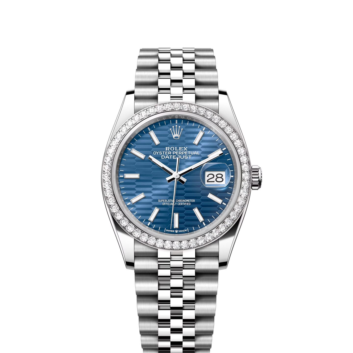 Rolex Datejust 36 126284RBR (2021) - Blauw wijzerplaat 36mm Staal (1/8)