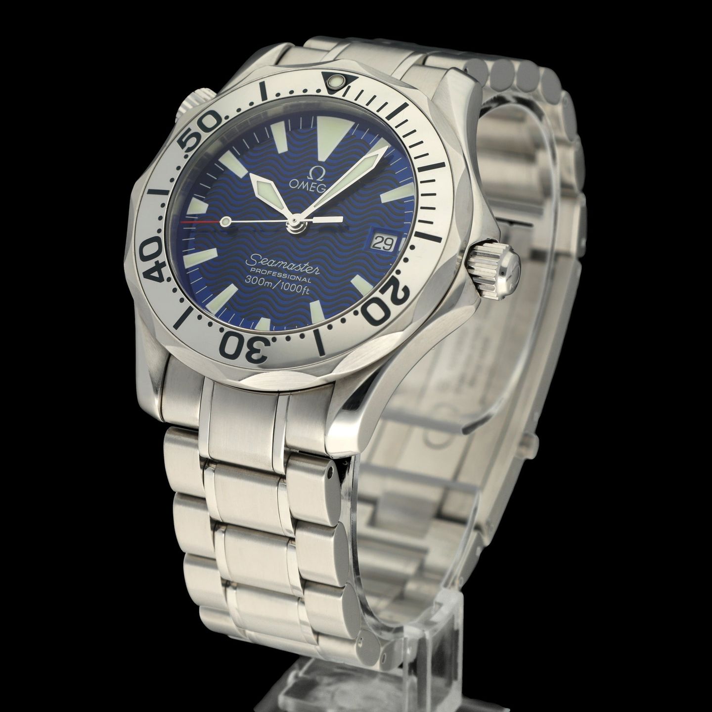 Omega Seamaster Diver 300 M 2263.80.00 (1999) - Blue dial 36 mm Steel case (2/8)