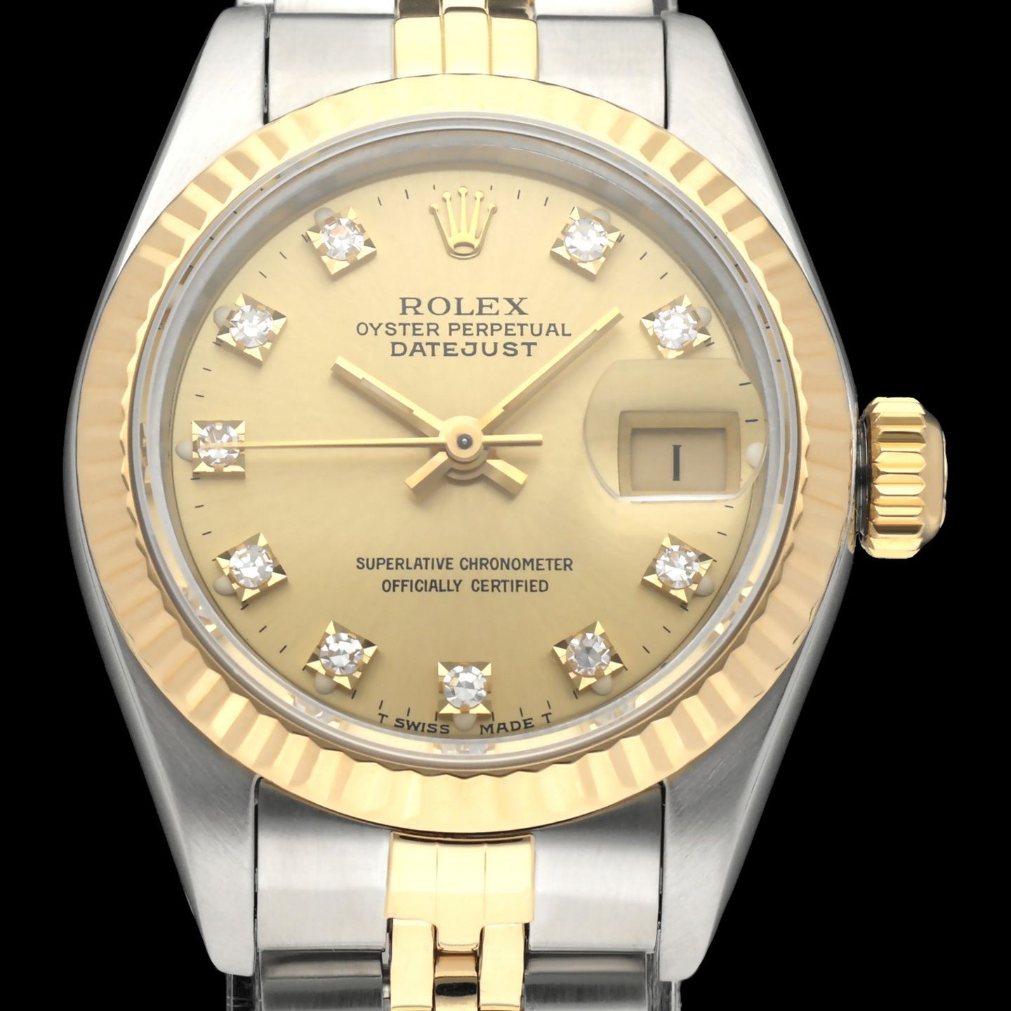 Rolex Lady-Datejust 69173G (1990) - 26 mm Gold/Steel case (1/8)