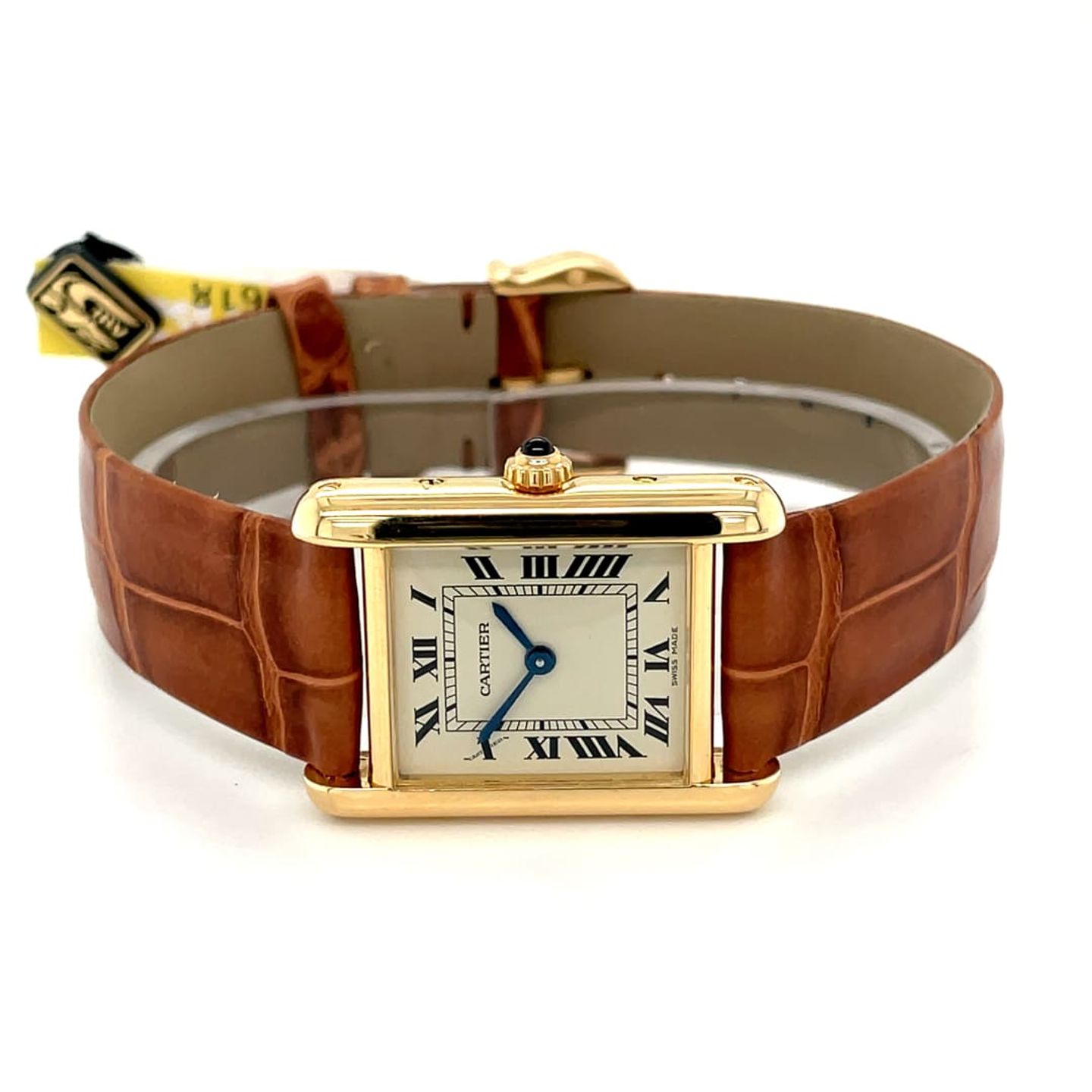 Cartier Tank Louis Cartier 11511 (Onbekend (willekeurig serienummer)) - Champagne wijzerplaat 20mm Geelgoud (1/8)