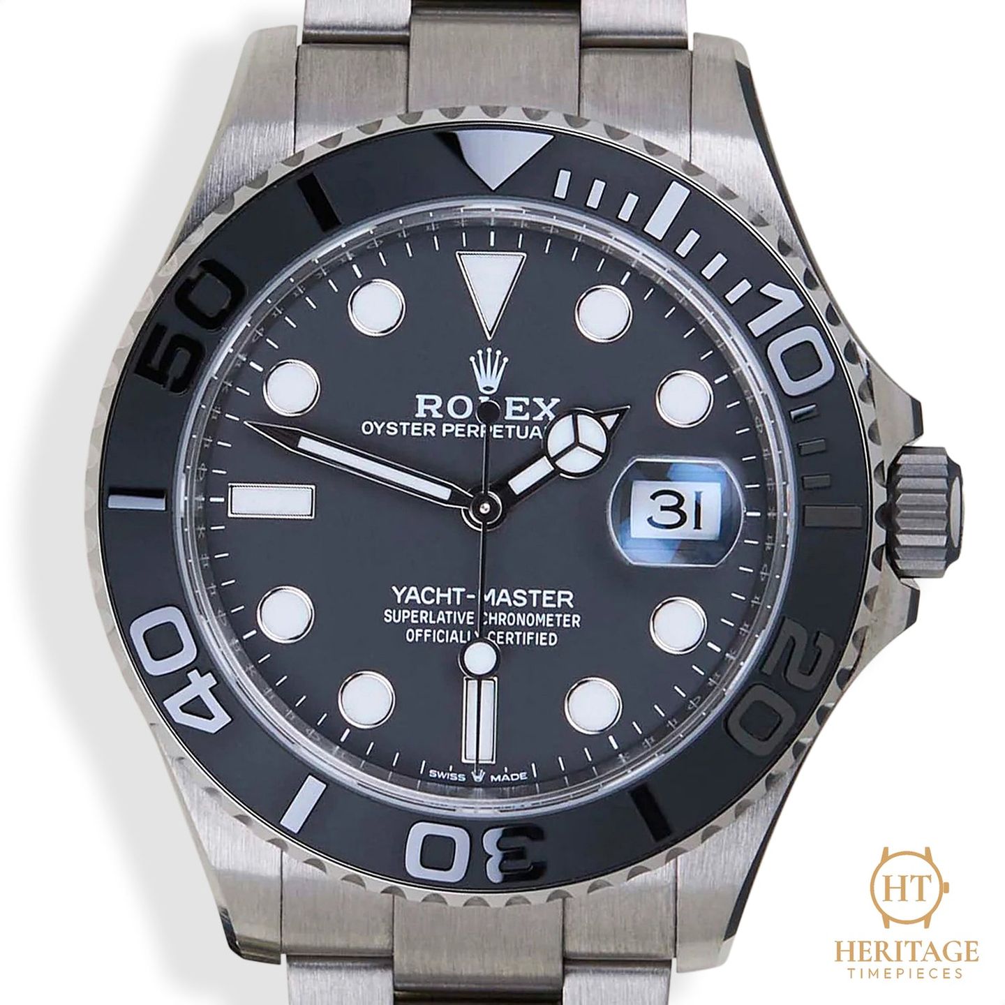 Rolex Yacht-Master 42 226627 (Unknown (random serial)) - Black dial 42 mm Titanium case (2/8)