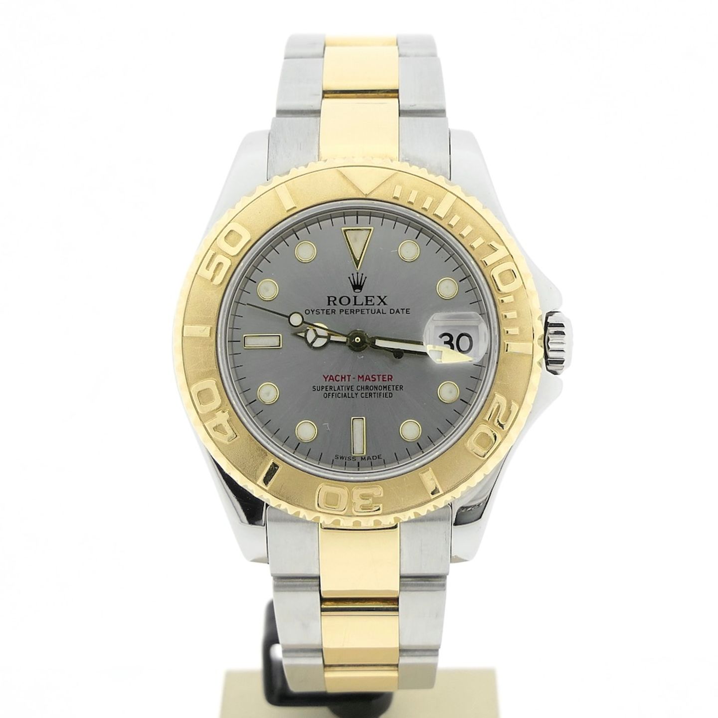 Rolex Yacht-Master 168623 (2001) - Grey dial 35 mm Gold/Steel case (1/8)