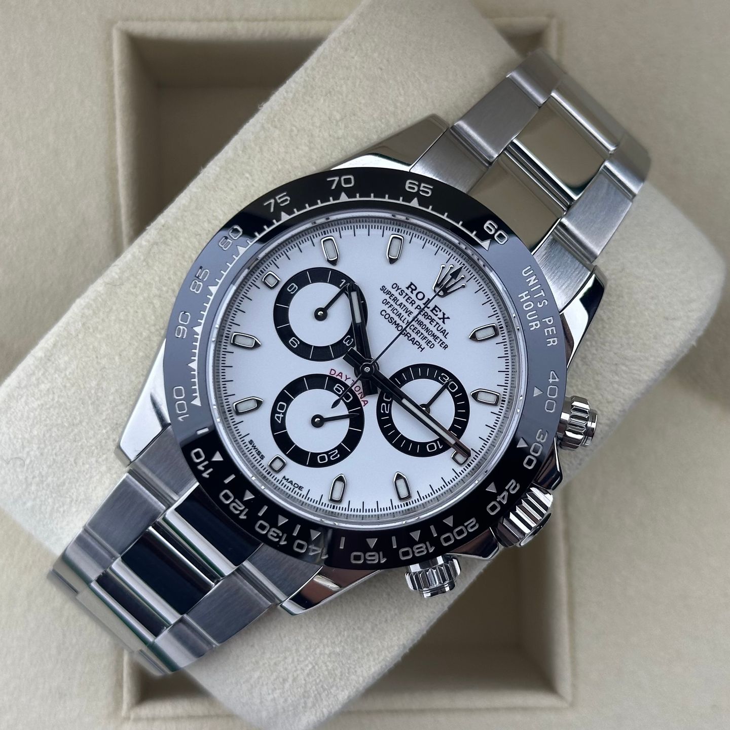 Rolex Daytona 116500LN (2017) - White dial 40 mm Steel case (8/8)