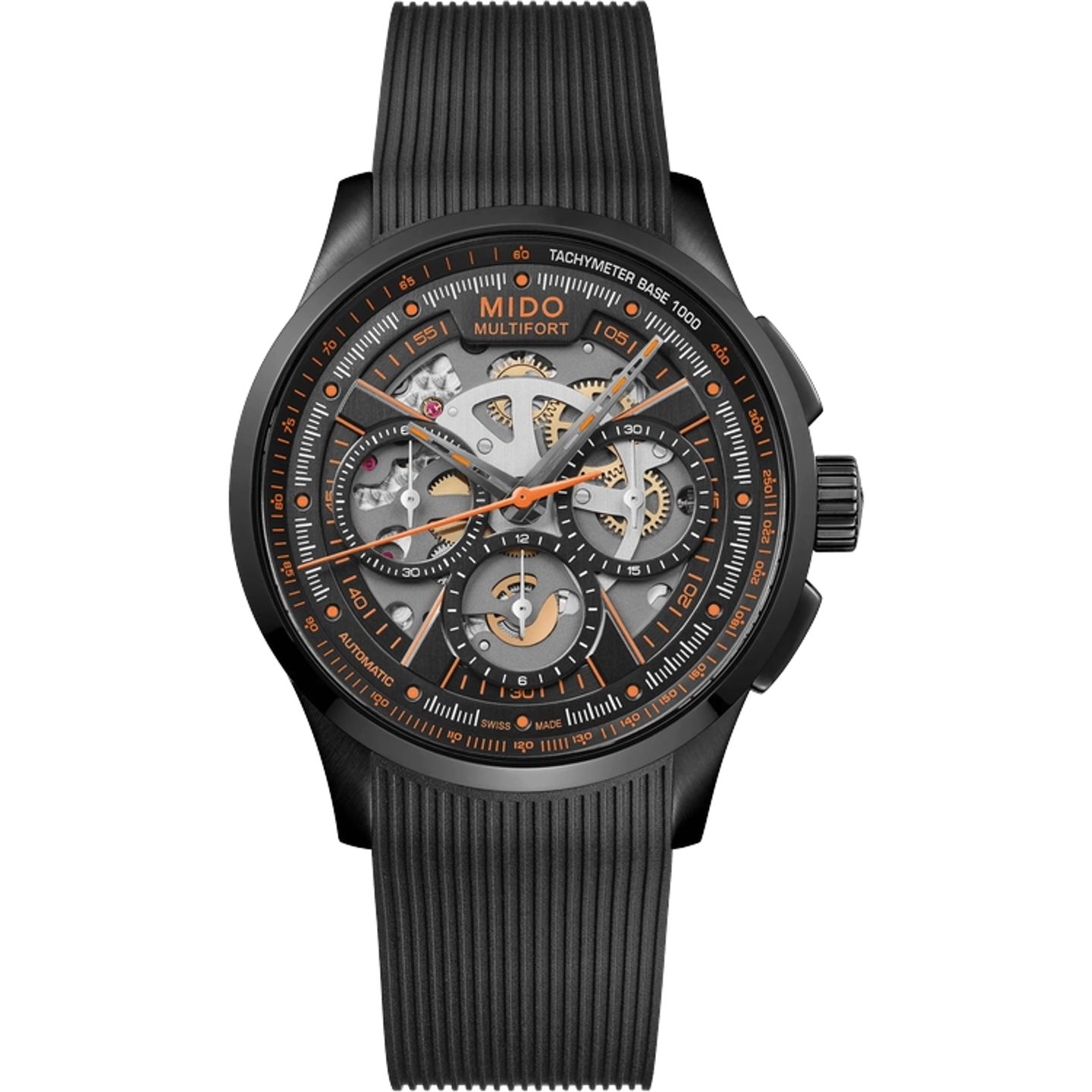Mido Multifort Chronograph M038.662.37.050.00 (2026) - Transparent dial 43 mm Steel case (1/1)