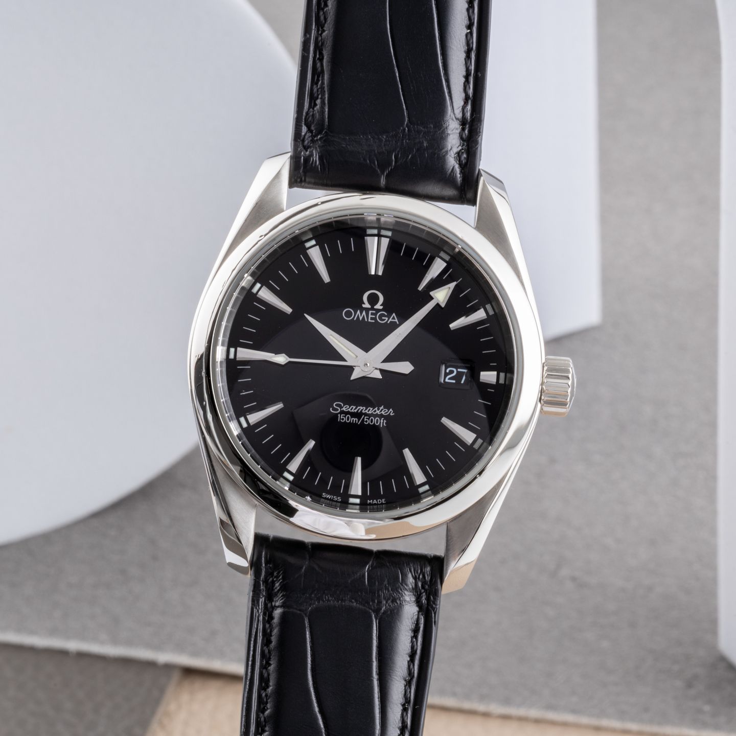 Omega Seamaster Aqua Terra 2518.50.00 (1998) - Zwart wijzerplaat 36mm Staal (3/8)