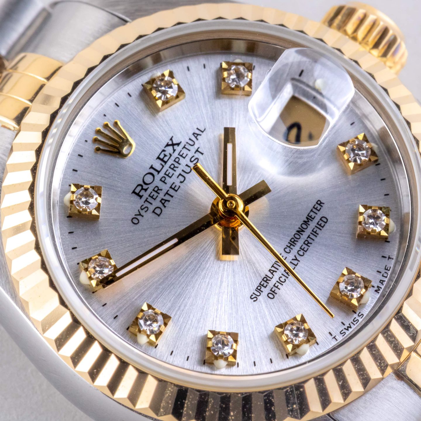 Rolex Lady-Datejust 69173 (1991) - Silver dial 26 mm Gold/Steel case (2/8)