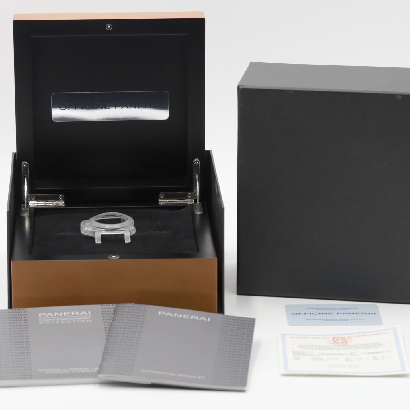 Panerai Luminor 1950 3 Days Chrono Flyback PAM00212 (Unknown (random serial)) - Black dial 44 mm Steel case (8/8)