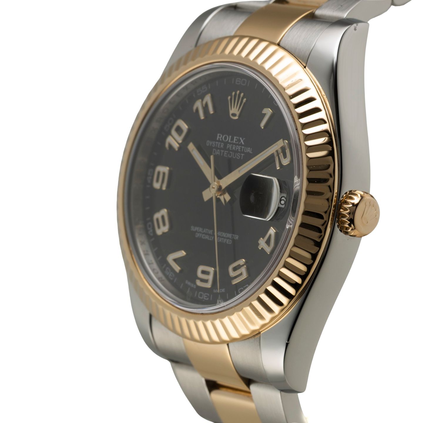 Rolex Datejust II 116333 (2010) - Black dial 41 mm Gold/Steel case (6/8)
