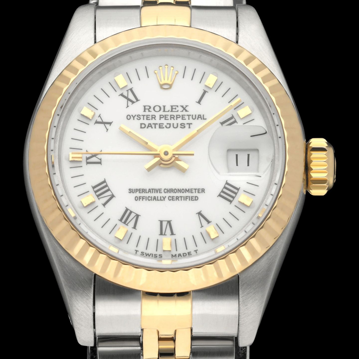Rolex Lady-Datejust 69173 (1991) - 26mm Goud/Staal (1/8)