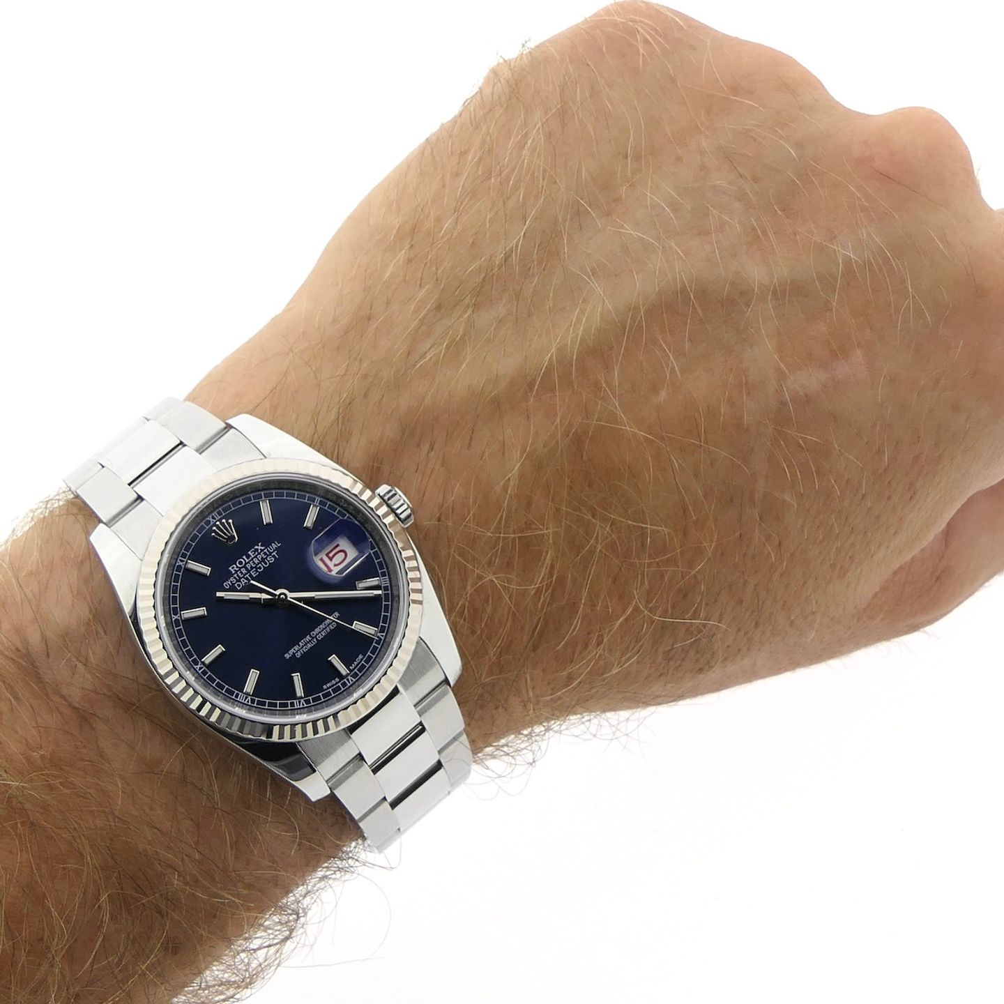 Rolex Datejust 36 116234 (2015) - Blue dial 36 mm Steel case (6/8)