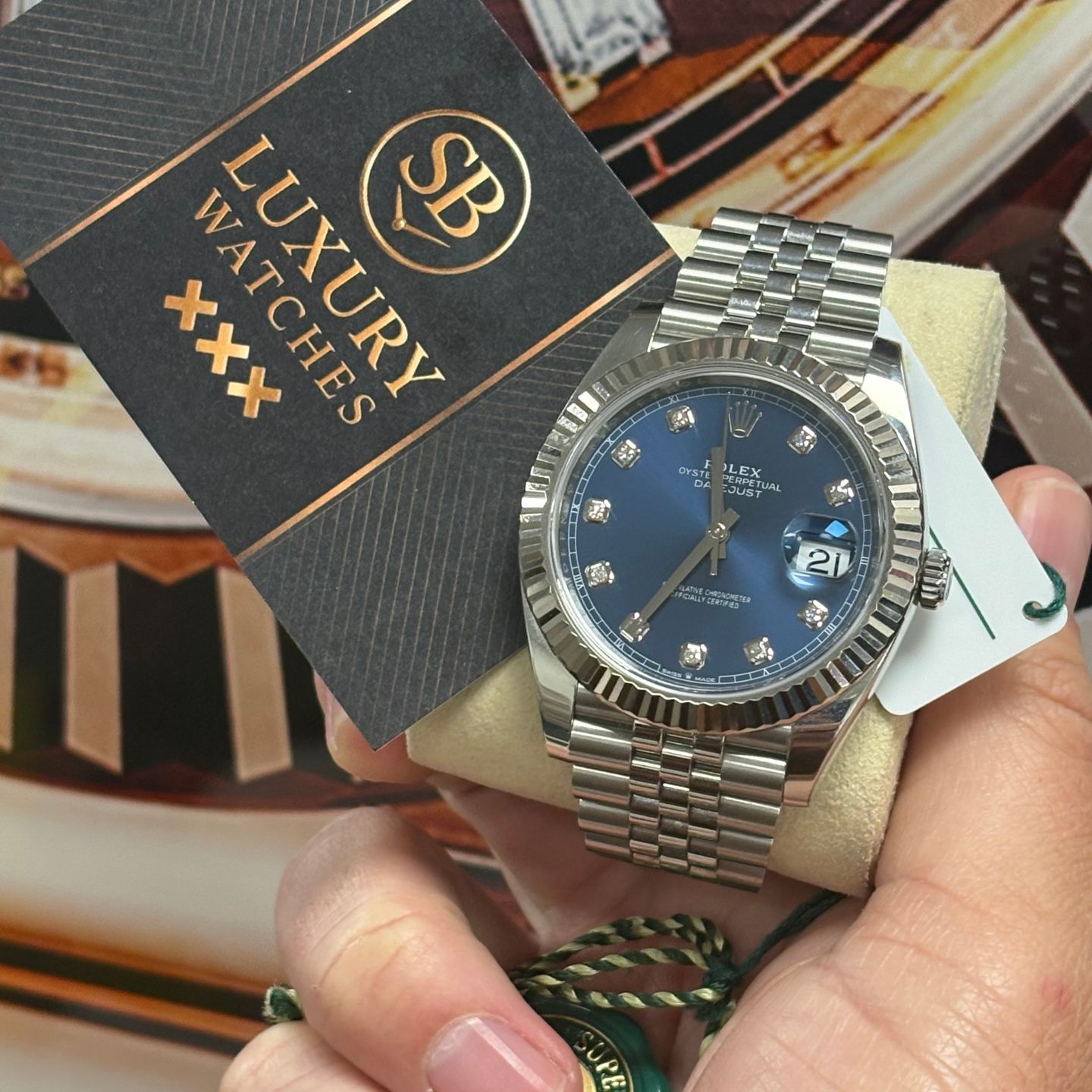 Rolex Datejust 41 126334 (2020) - Diamond dial 41 mm Steel case (1/2)