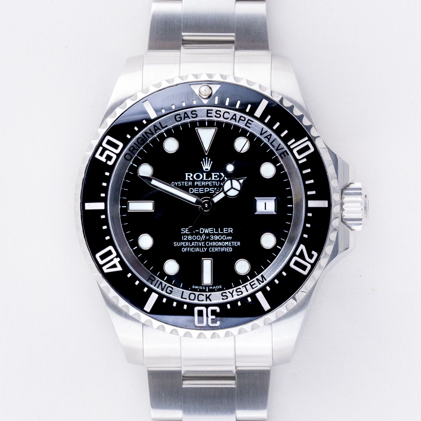 Rolex Sea-Dweller Deepsea 116660 (Unknown (random serial)) - Black dial 44 mm Steel case (3/8)
