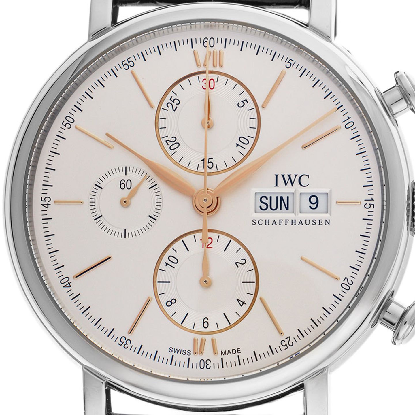 IWC Portofino Chronograph IW391031 (2025) - Silver dial 42 mm Steel case (1/7)