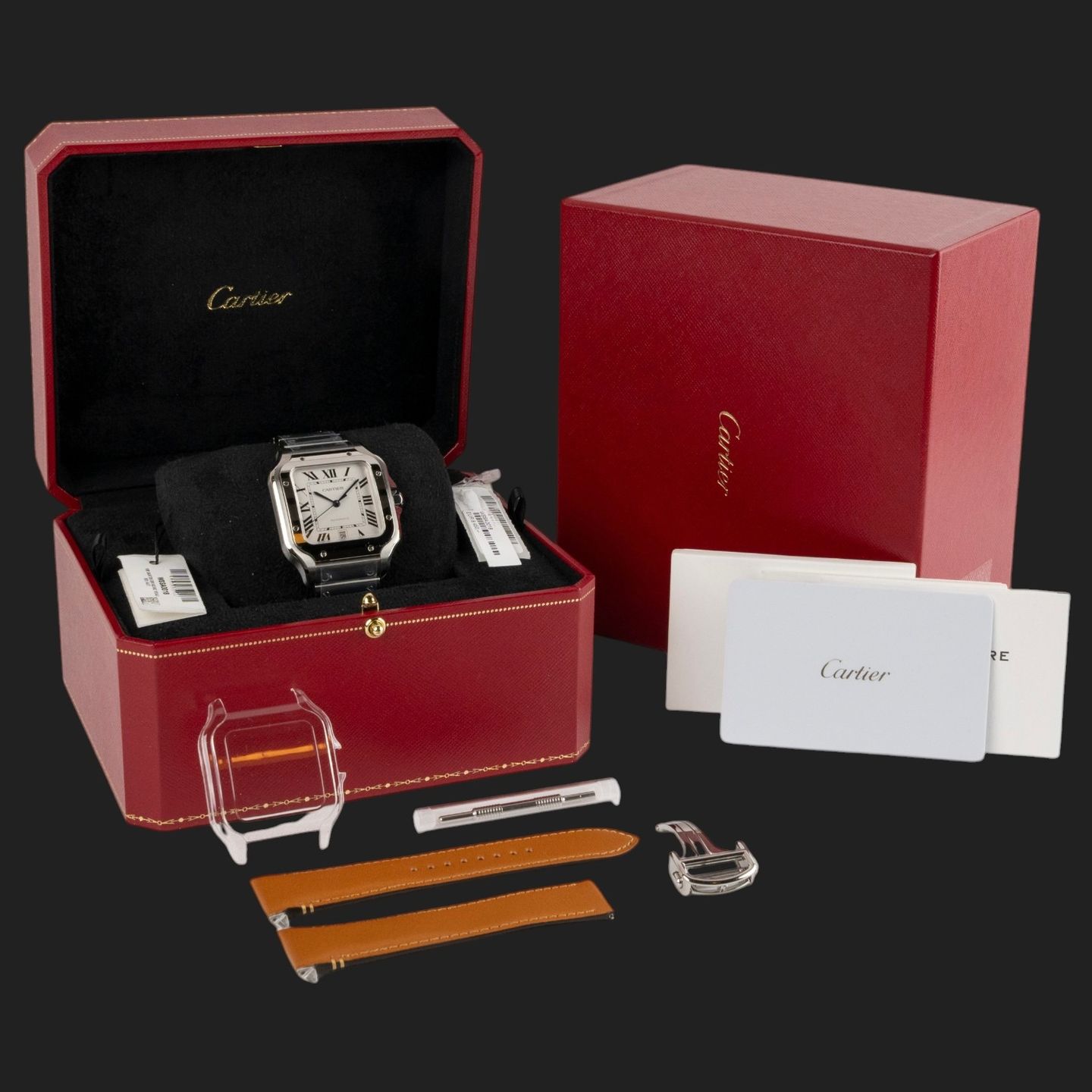 Cartier Santos WSSA0018 (2024) - Silver dial 40 mm Steel case (8/8)