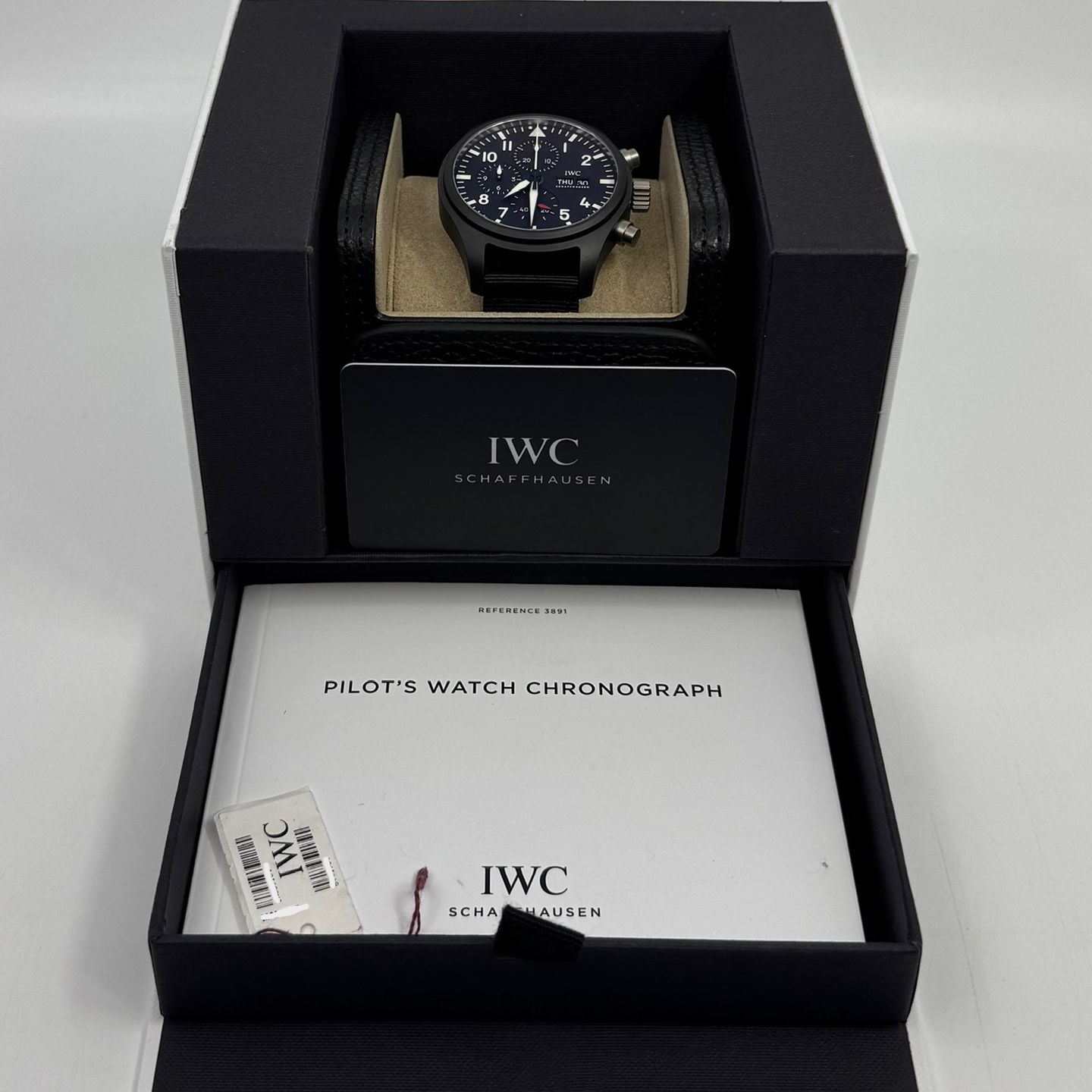 IWC Pilot Chronograph Top Gun IW389101 (2025) - Zwart wijzerplaat 45mm Keramiek (3/8)