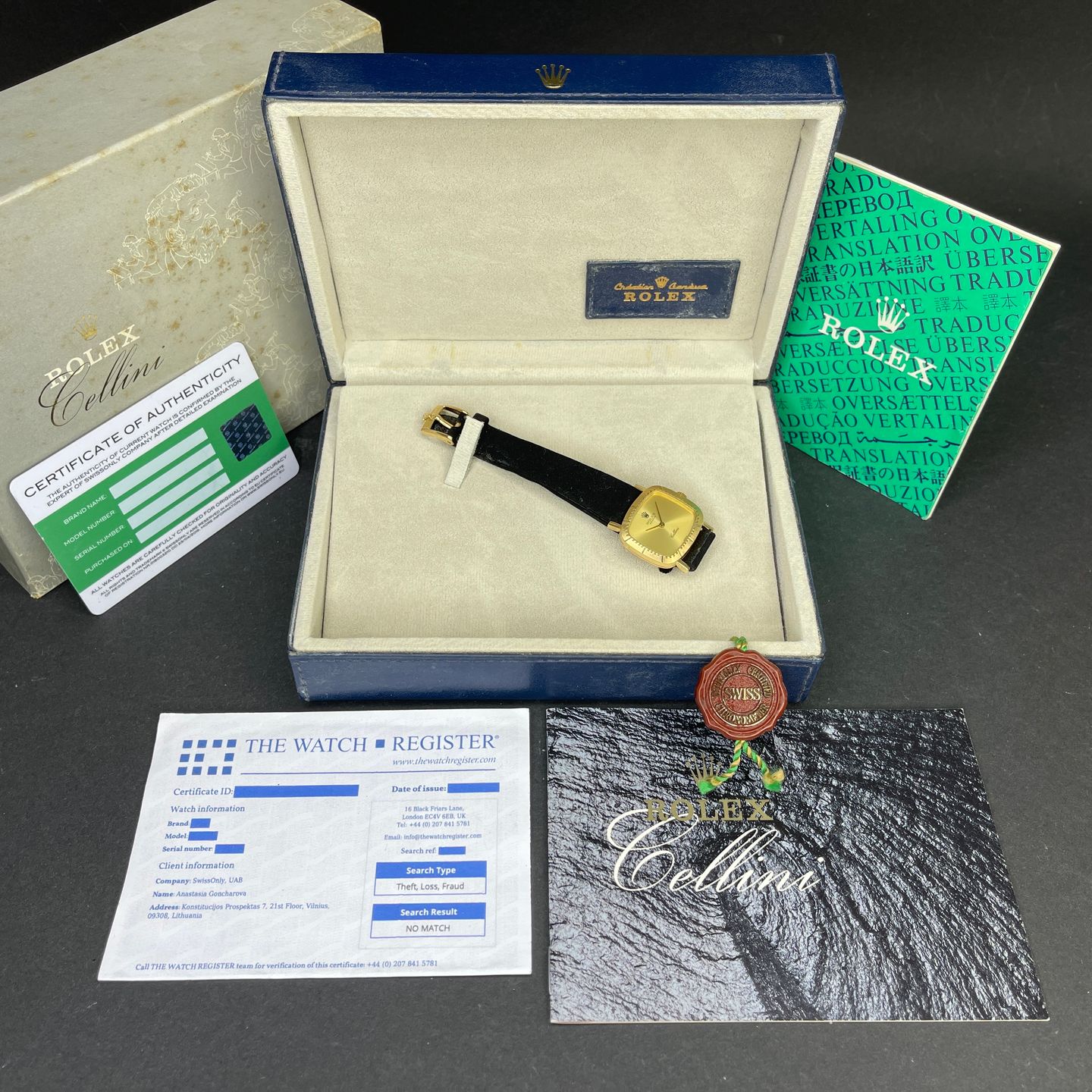 Rolex Cellini 4082 (1990) - Champagne dial 24 mm Yellow Gold case (3/8)