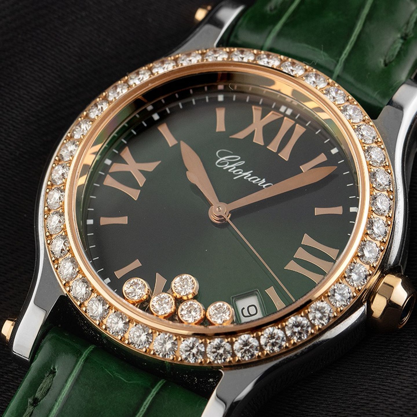 Chopard Happy Sport 278582-6007 (2021) - Green dial 36 mm Steel case (3/7)