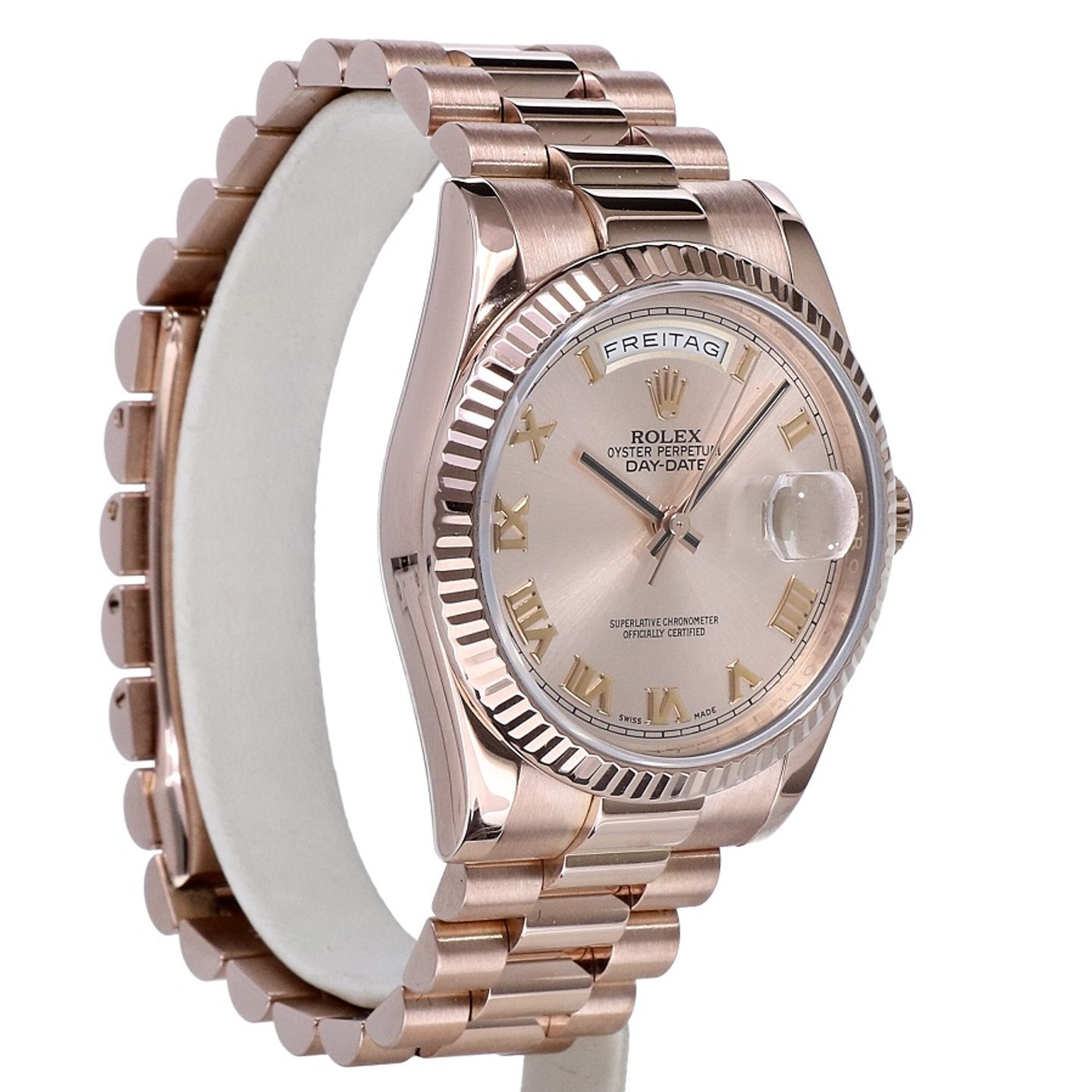 Rolex Day-Date 36 118235F (2019) - Pink dial 36 mm Rose Gold case (6/8)