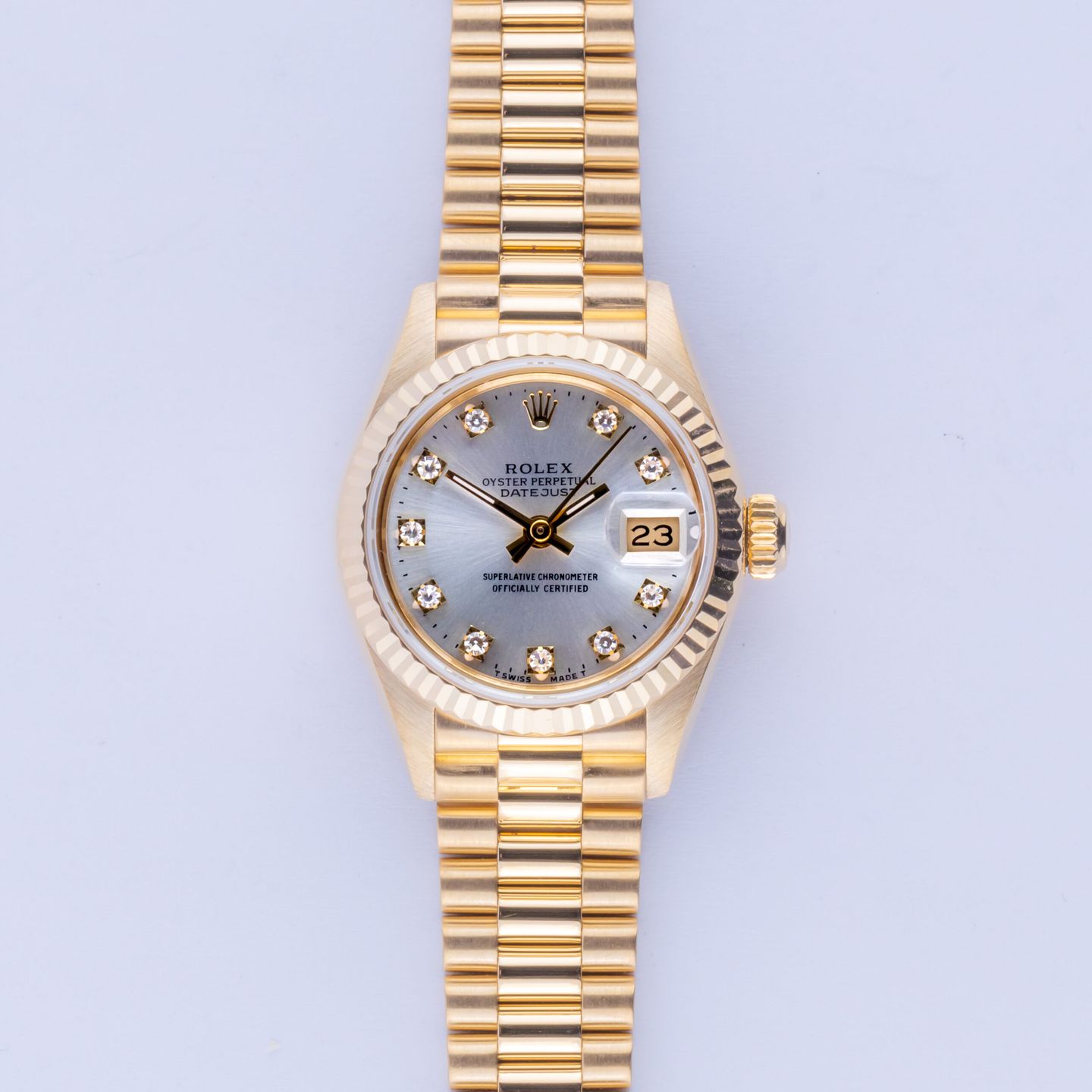 Rolex Lady-Datejust 69178 (1993) - 26mm Geelgoud (3/8)