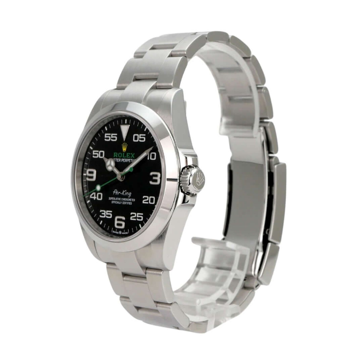 Rolex Air-King 126900 (2022) - Black dial 40 mm Steel case (3/8)