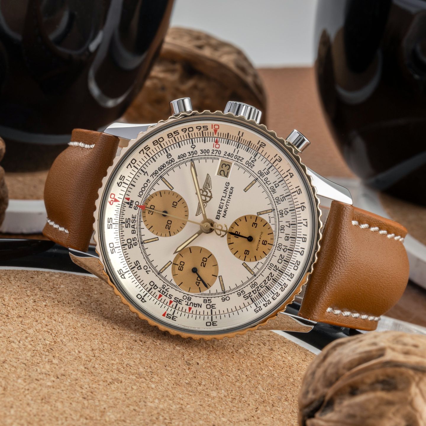 Breitling Old Navitimer 81610 (Onbekend (willekeurig serienummer)) - Wit wijzerplaat 41mm Staal (2/8)