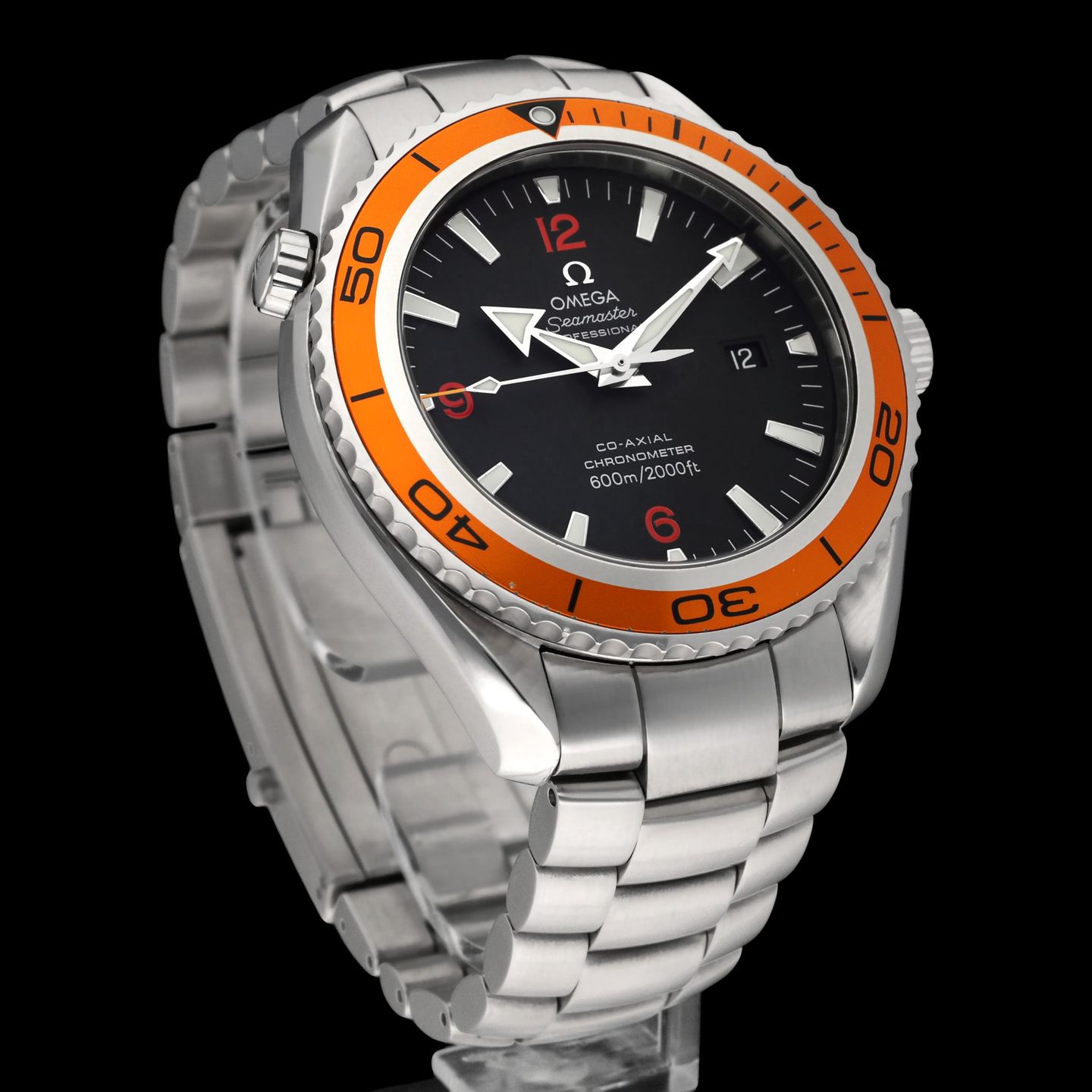 Omega Seamaster Planet Ocean 2208.50.00 (2007) - Black dial 46 mm Steel case (3/8)