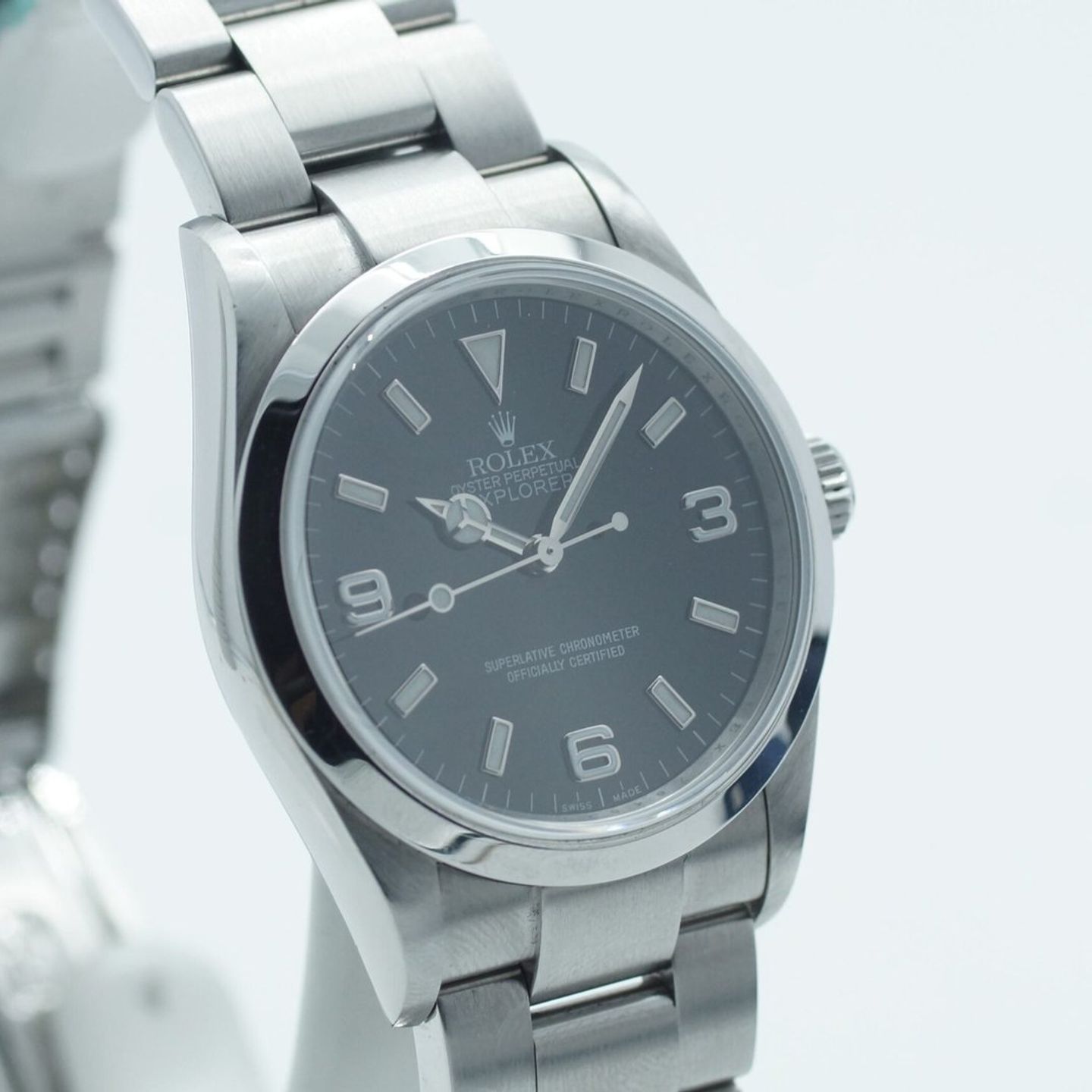 Rolex Explorer 114270 (2007) - Black dial 36 mm Steel case (3/8)