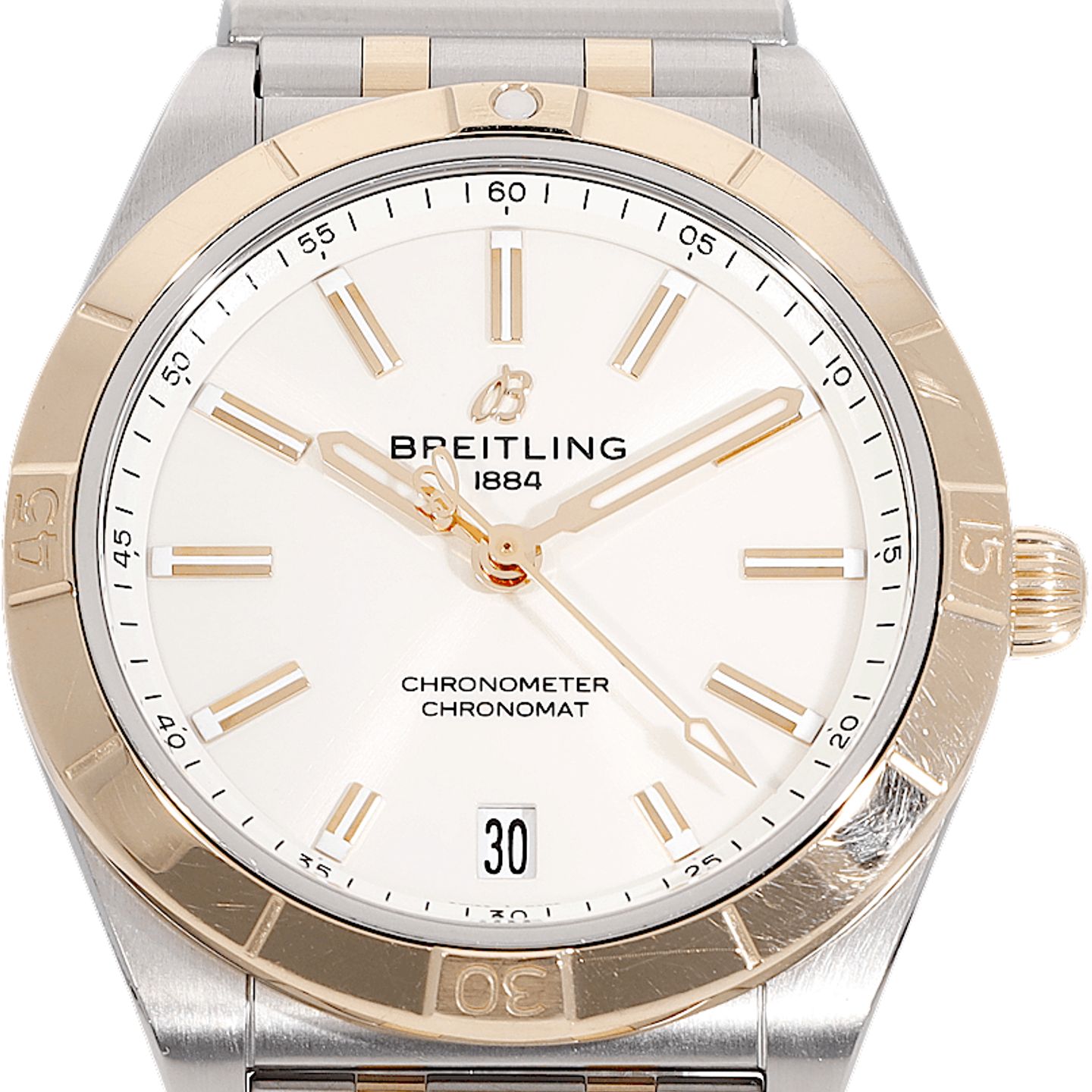 Breitling Chronomat 36 U10380101A2U1 (Unknown (random serial)) - Pearl dial 36 mm Rose Gold case (1/5)