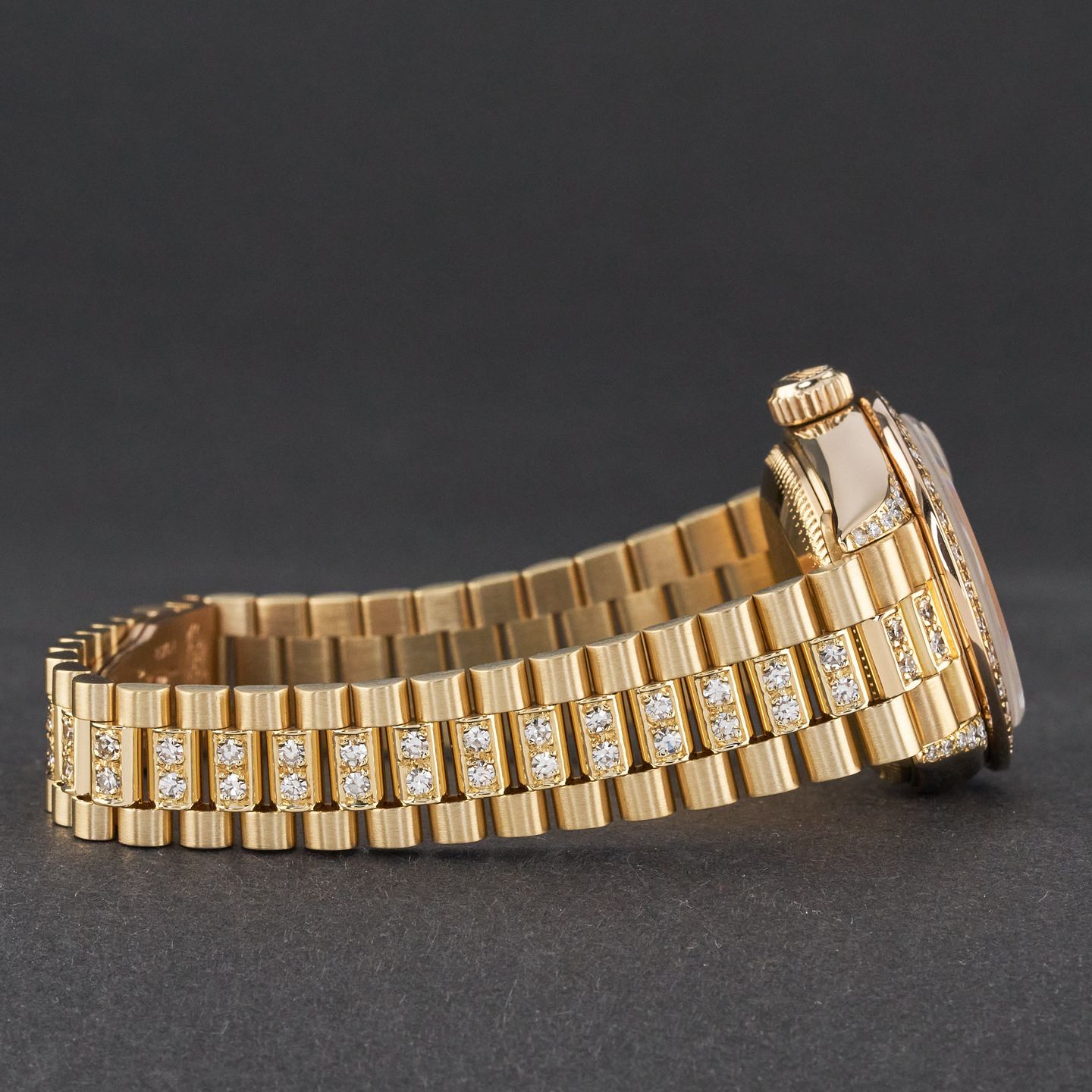 Rolex Lady-Datejust 69178 (1984) - Diamond dial 26 mm Yellow Gold case (6/7)