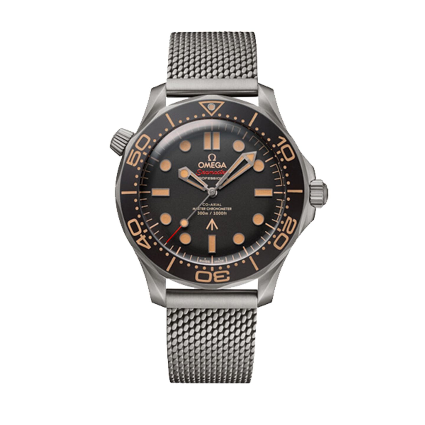 Omega Seamaster Diver 300 M 210.90.42.20.01.001 (2026) - Bruin wijzerplaat 42mm Titanium (1/8)