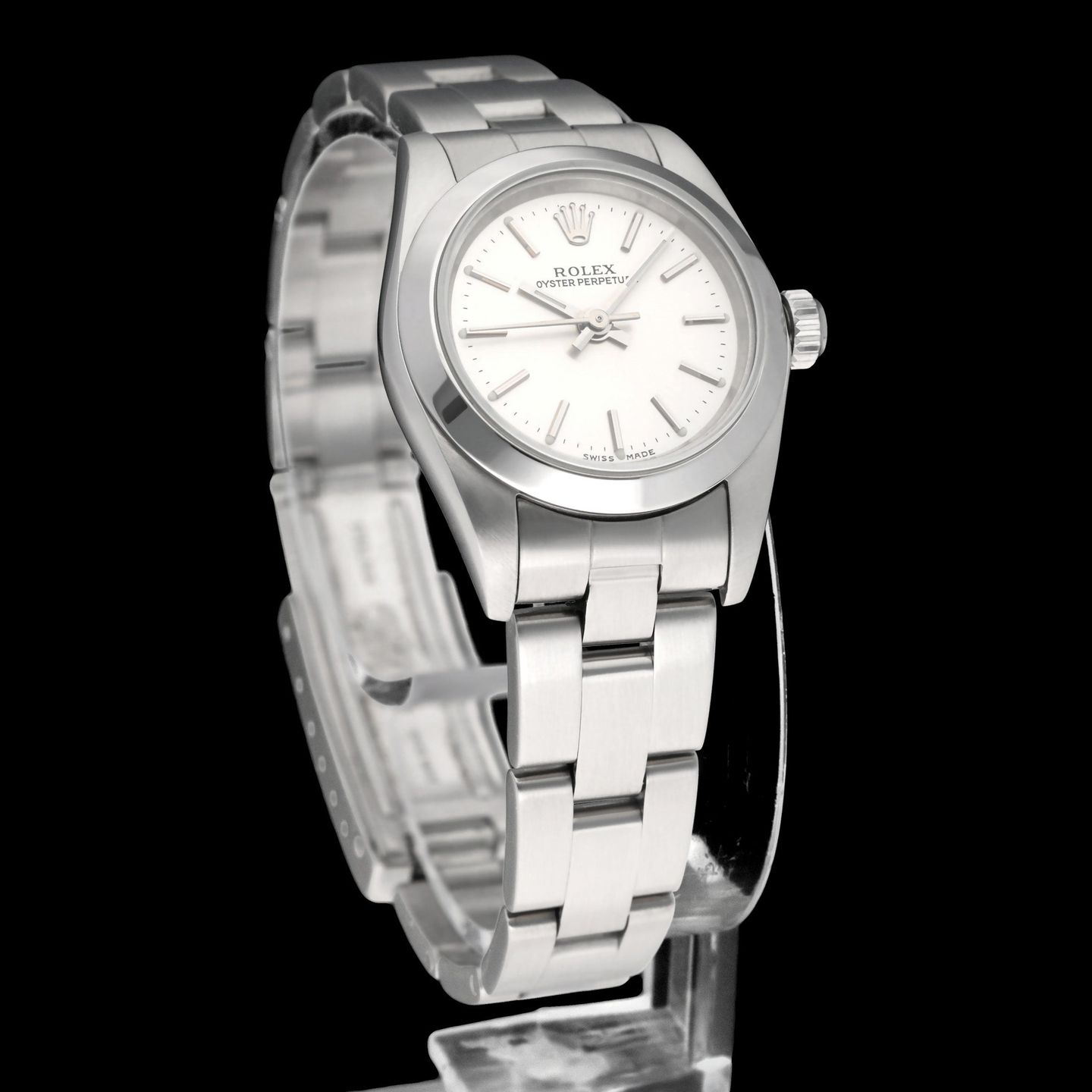 Rolex Oyster Perpetual 76080 (2003) - Silver dial 24 mm Steel case (4/8)
