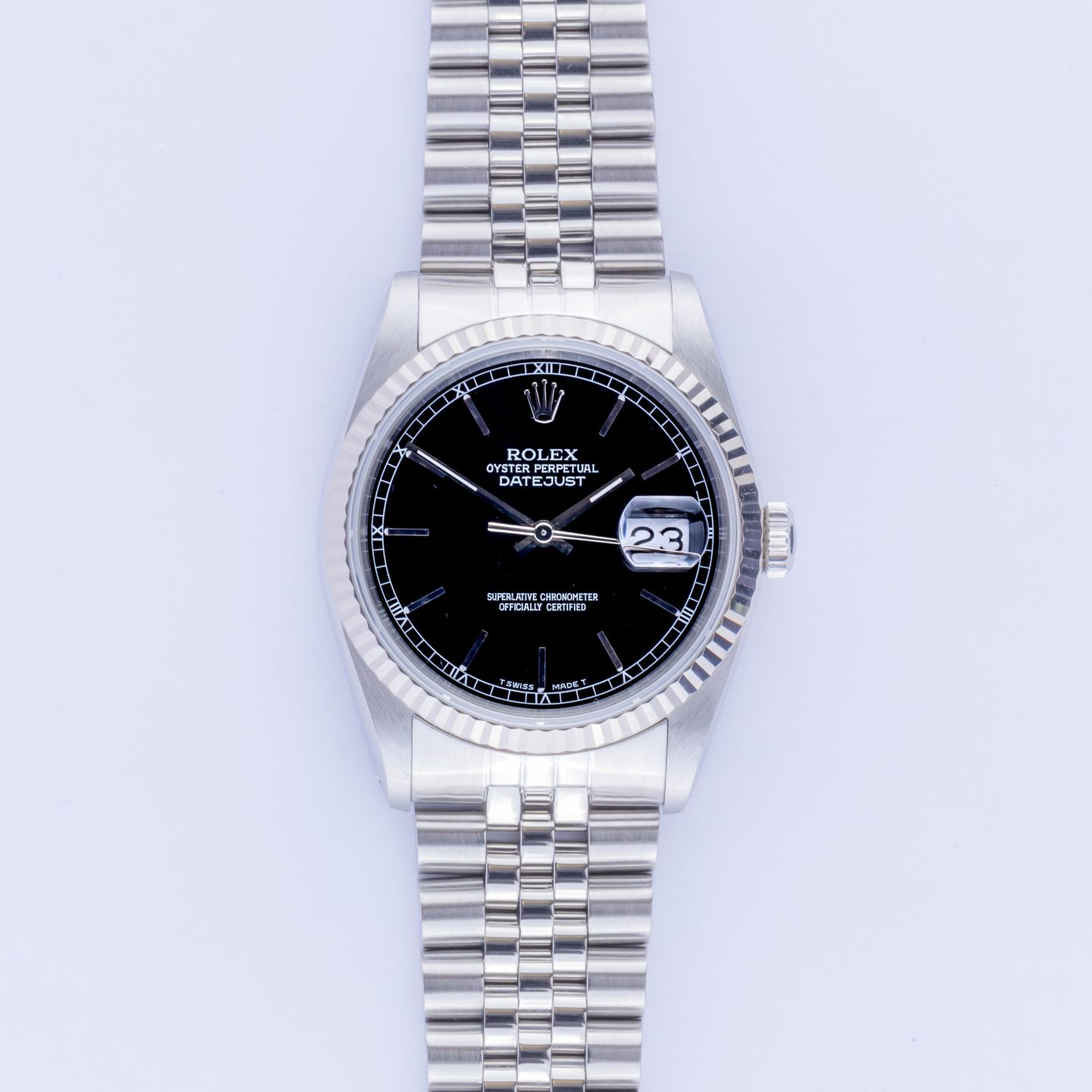 Rolex Datejust 36 16234 (1990) - Zwart wijzerplaat 36mm Staal (3/7)
