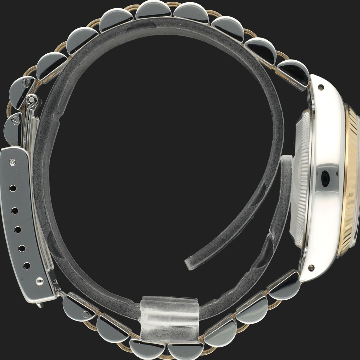 Rolex Lady-Datejust 69173 (1991) - Black dial 26 mm Gold/Steel case (5/8)