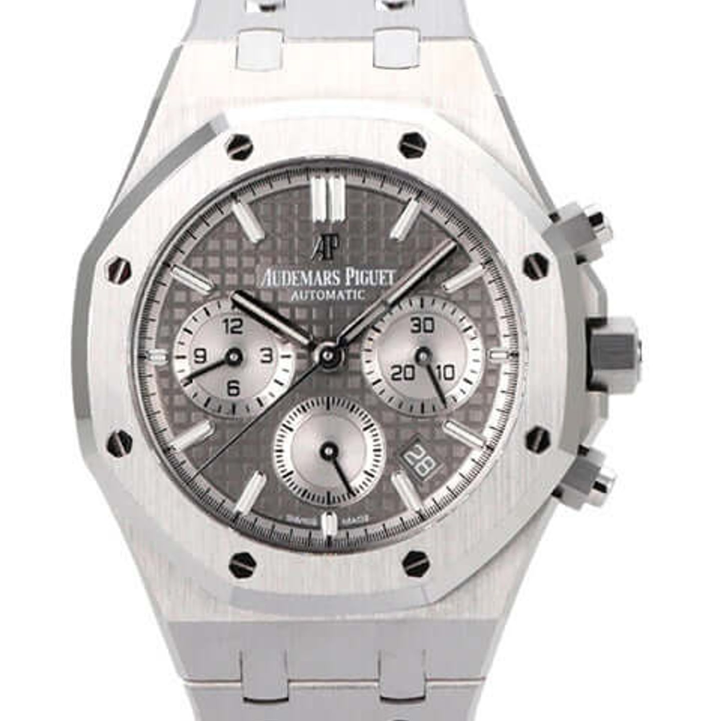 Audemars Piguet Royal Oak Chronograph 26315ST.OO.1256ST.02 (2020) - Grey dial 38 mm Steel case (1/8)