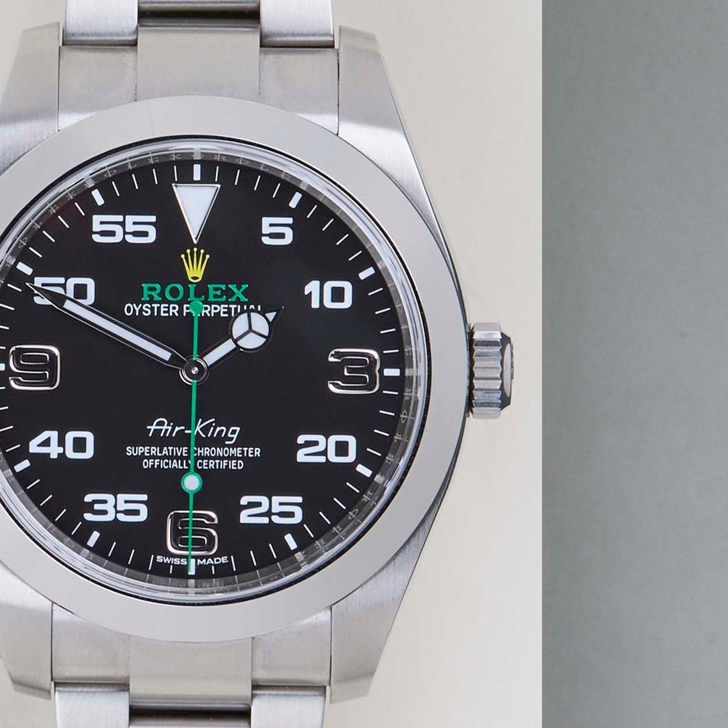Rolex Air-King 116900 (2020) - Zwart wijzerplaat 40mm Staal (5/8)