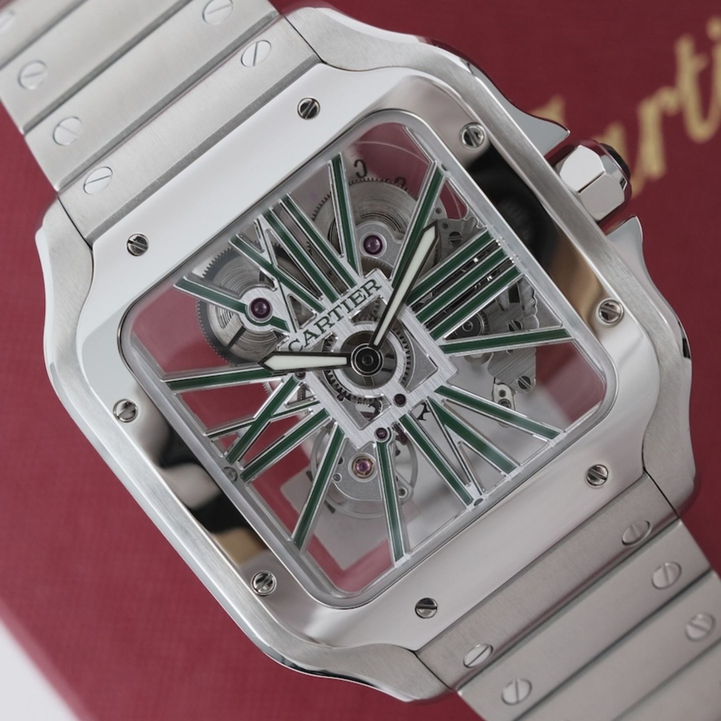 Cartier Santos WHSA0028 (2023) - 48mm Staal (4/8)