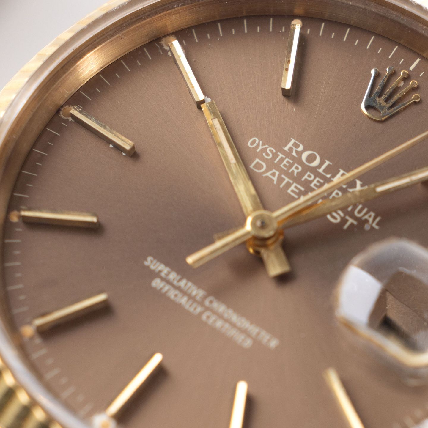 Rolex Datejust 36 16018 (1979) - Brown dial 36 mm Yellow Gold case (5/8)