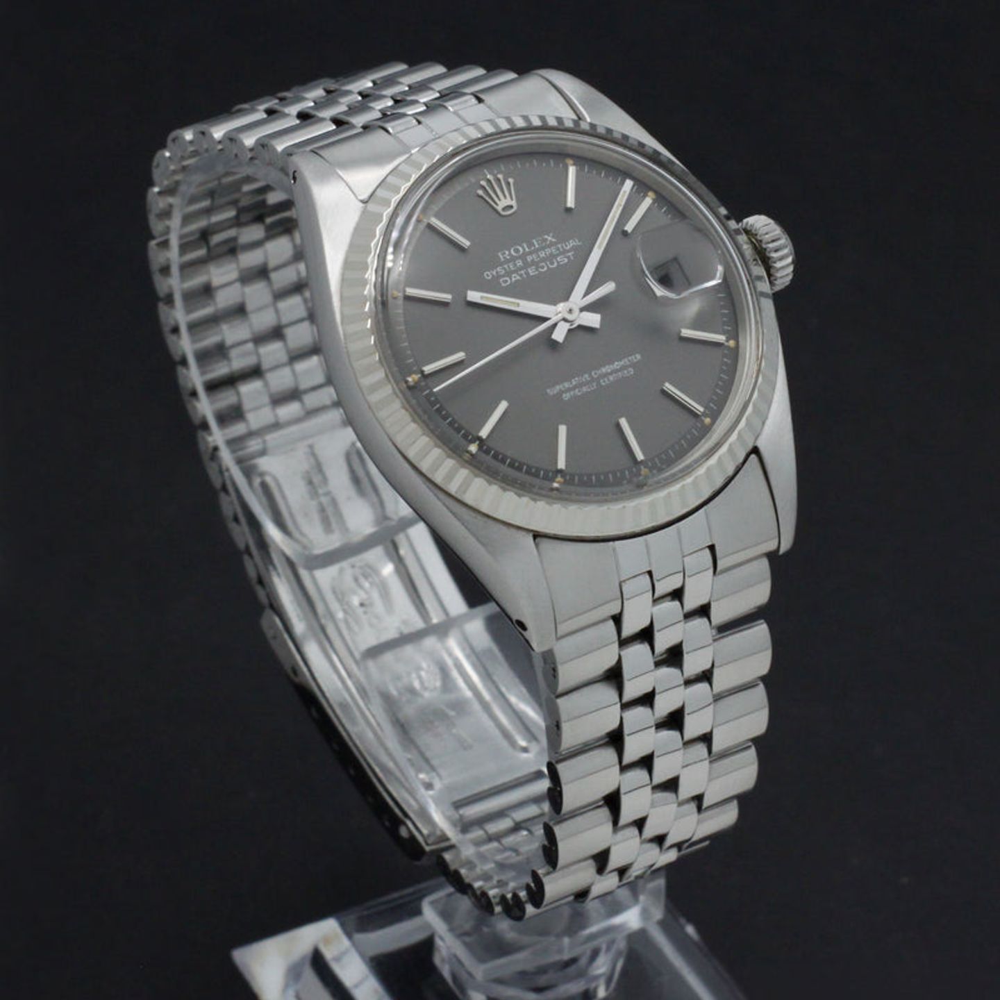 Rolex Datejust 1601 (1972) - Grey dial 36 mm Steel case (4/7)