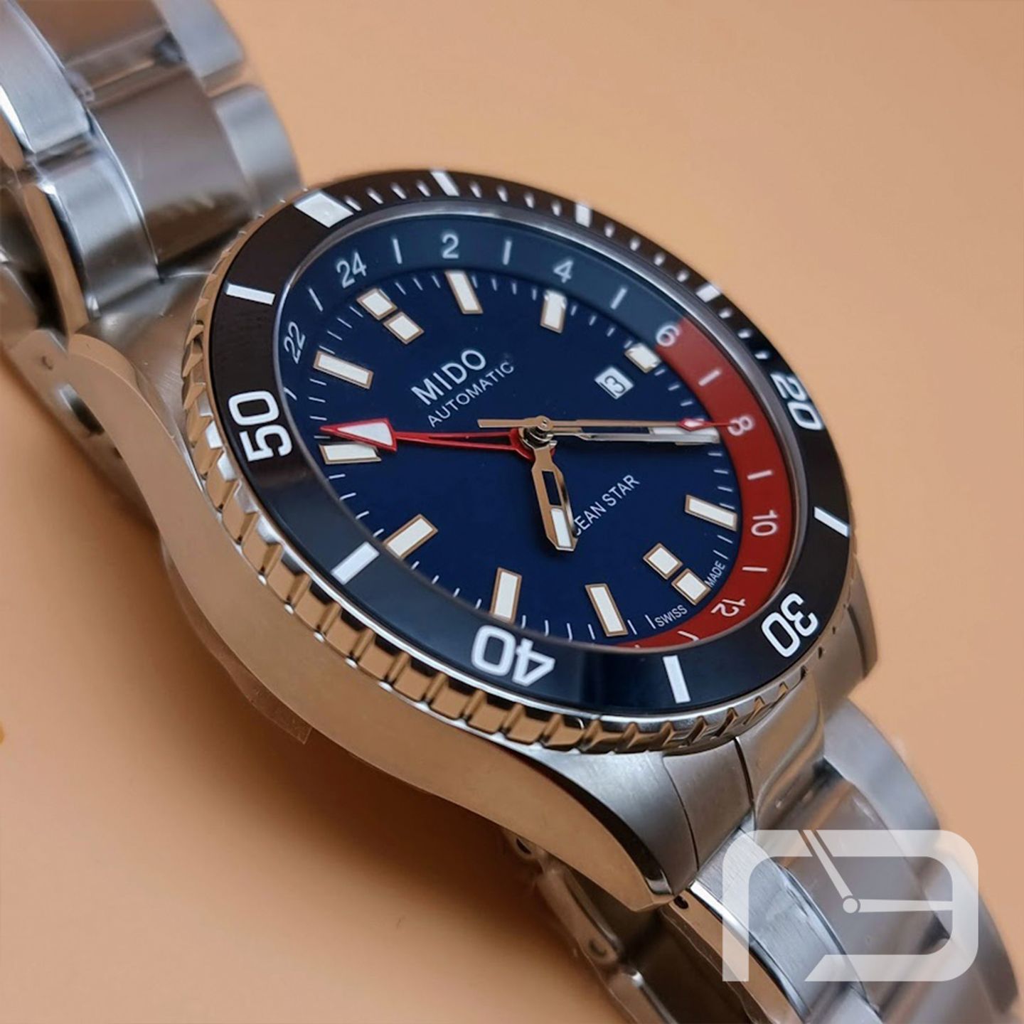 Mido Ocean Star GMT M026.629.11.041.00 (2024) - Blue dial 44 mm Steel case (4/8)