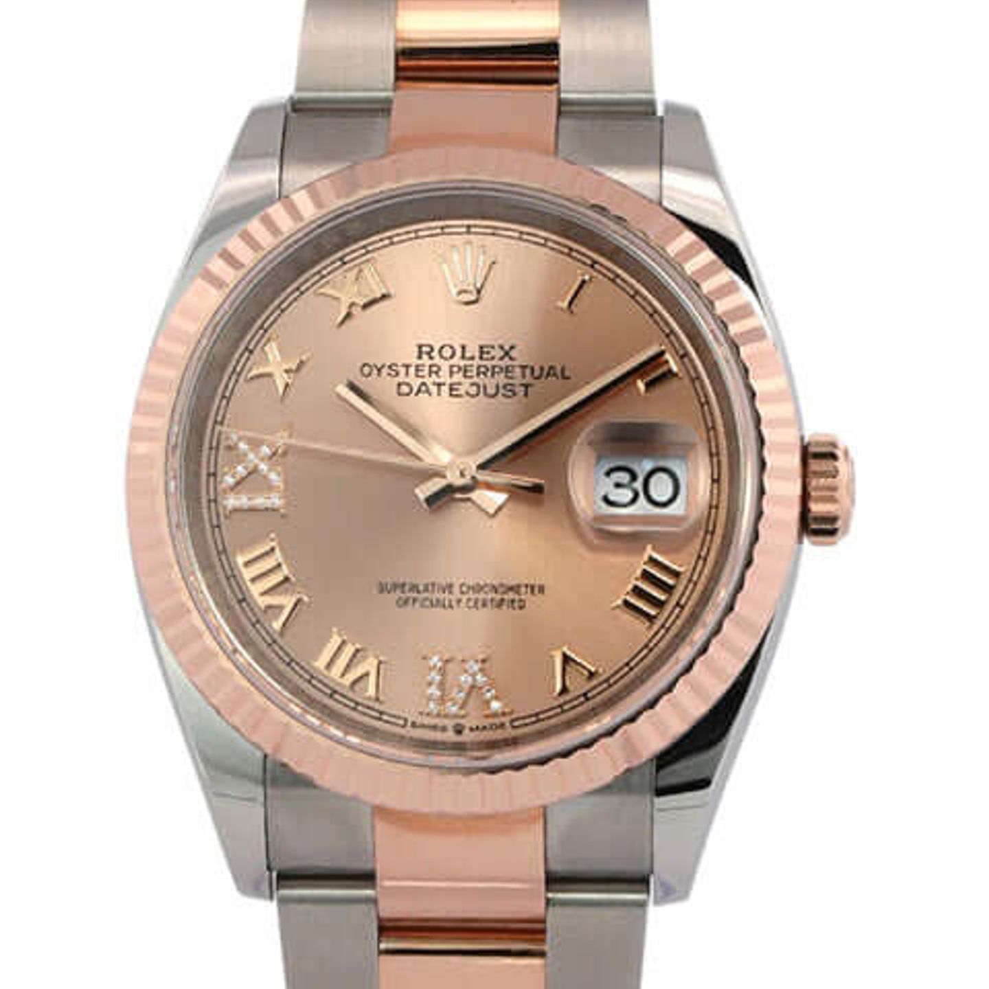 Rolex Datejust 36 126231 (2022) - Roze wijzerplaat 36mm Staal (1/8)