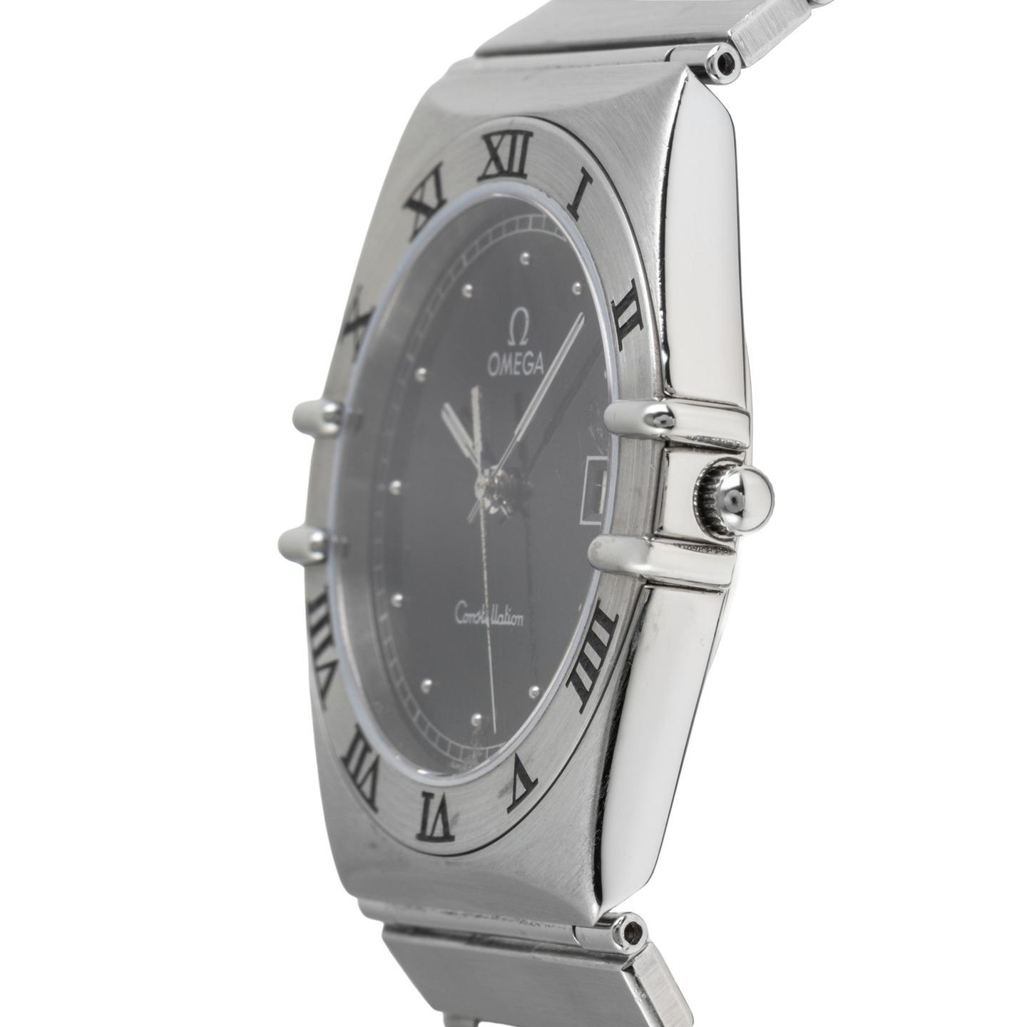 Omega Constellation 396.1070 (1986) - Zwart wijzerplaat 32mm Staal (6/8)