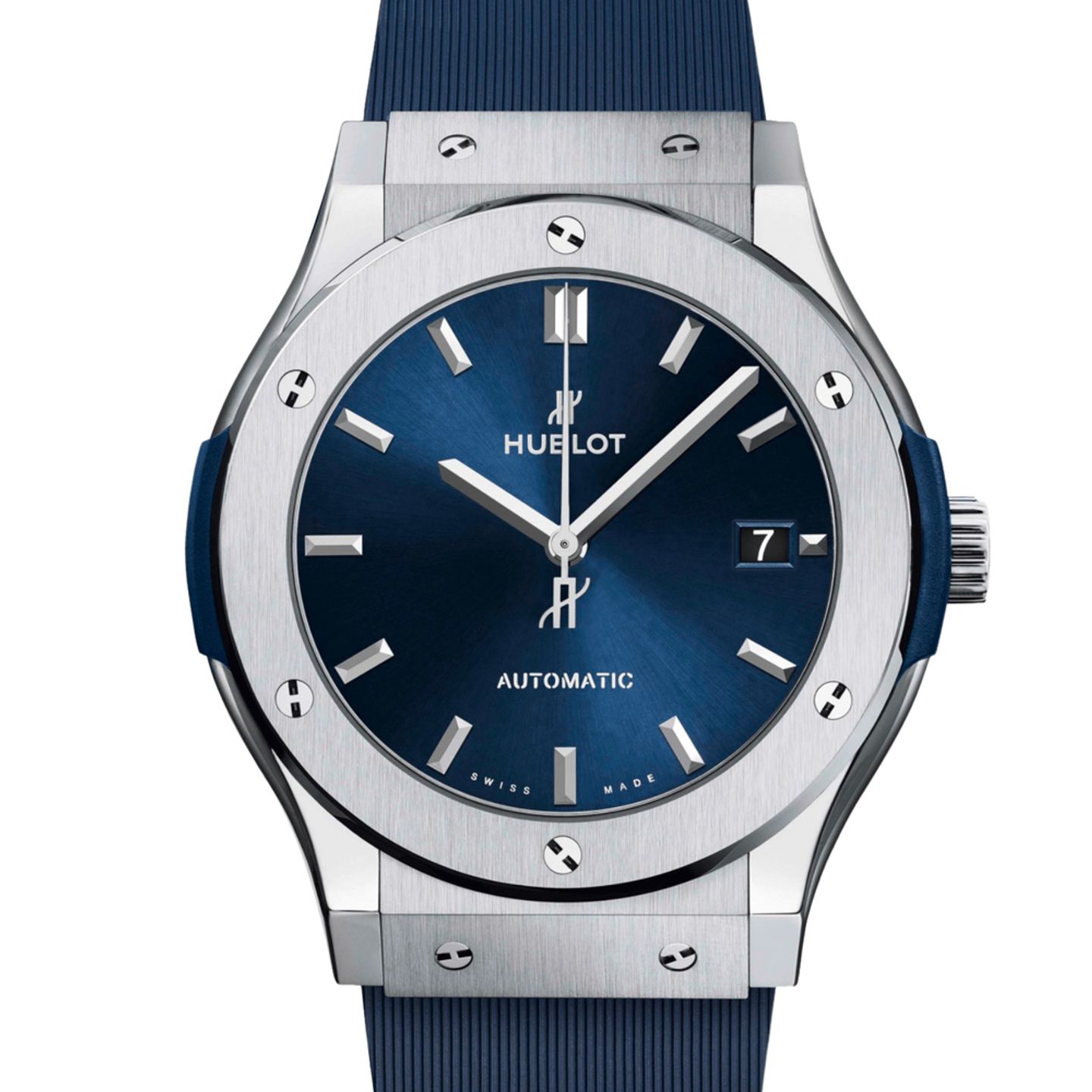 Hublot Classic Fusion Blue 511.NX.7170.RX (2025) - Blauw wijzerplaat 45mm Titanium (1/1)