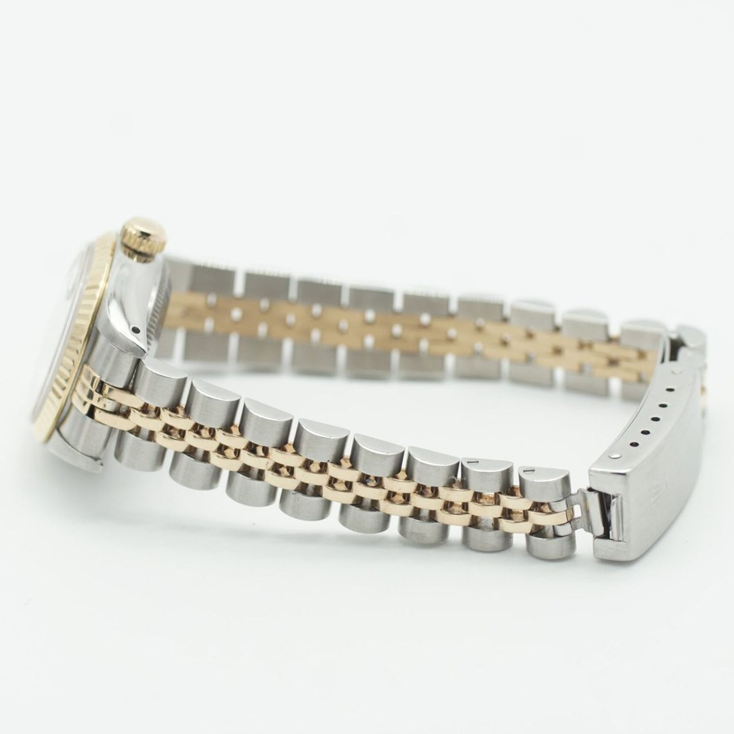 Rolex Lady-Datejust 69173 (1987) - Champagne dial 26 mm Gold/Steel case (5/8)