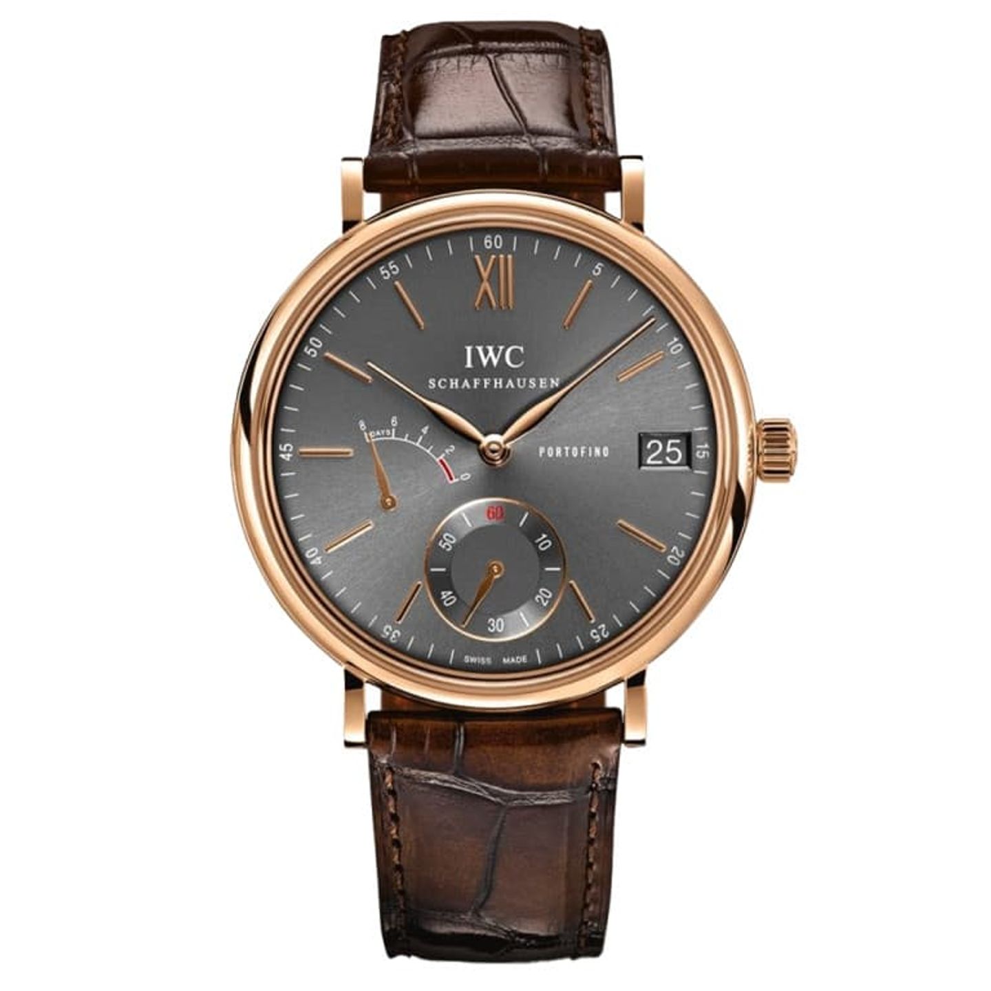 IWC Portofino Hand-Wound IW510104 (2023) - Grey dial 45 mm Rose Gold case (1/1)