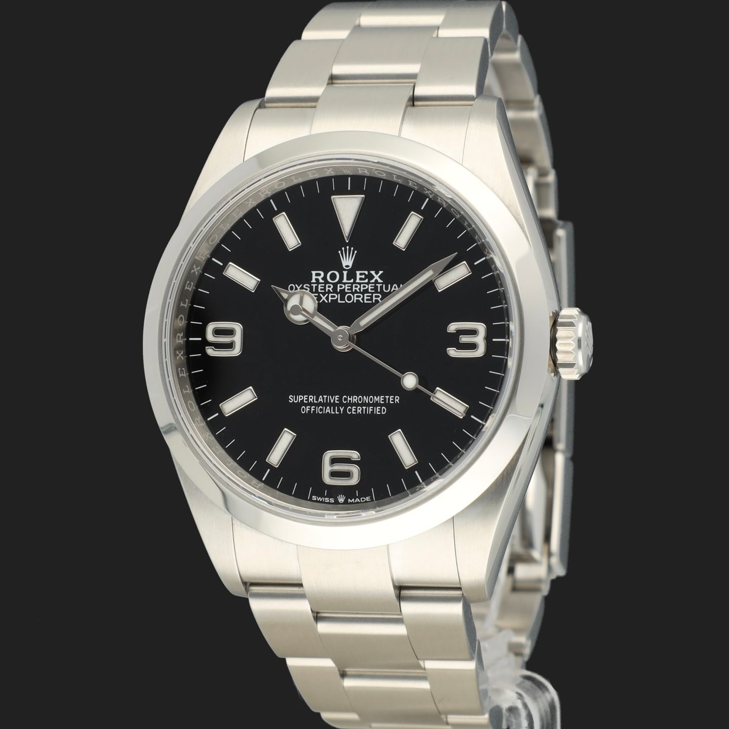 Rolex Explorer 124270 (2021) - Zwart wijzerplaat 36mm Staal (1/8)