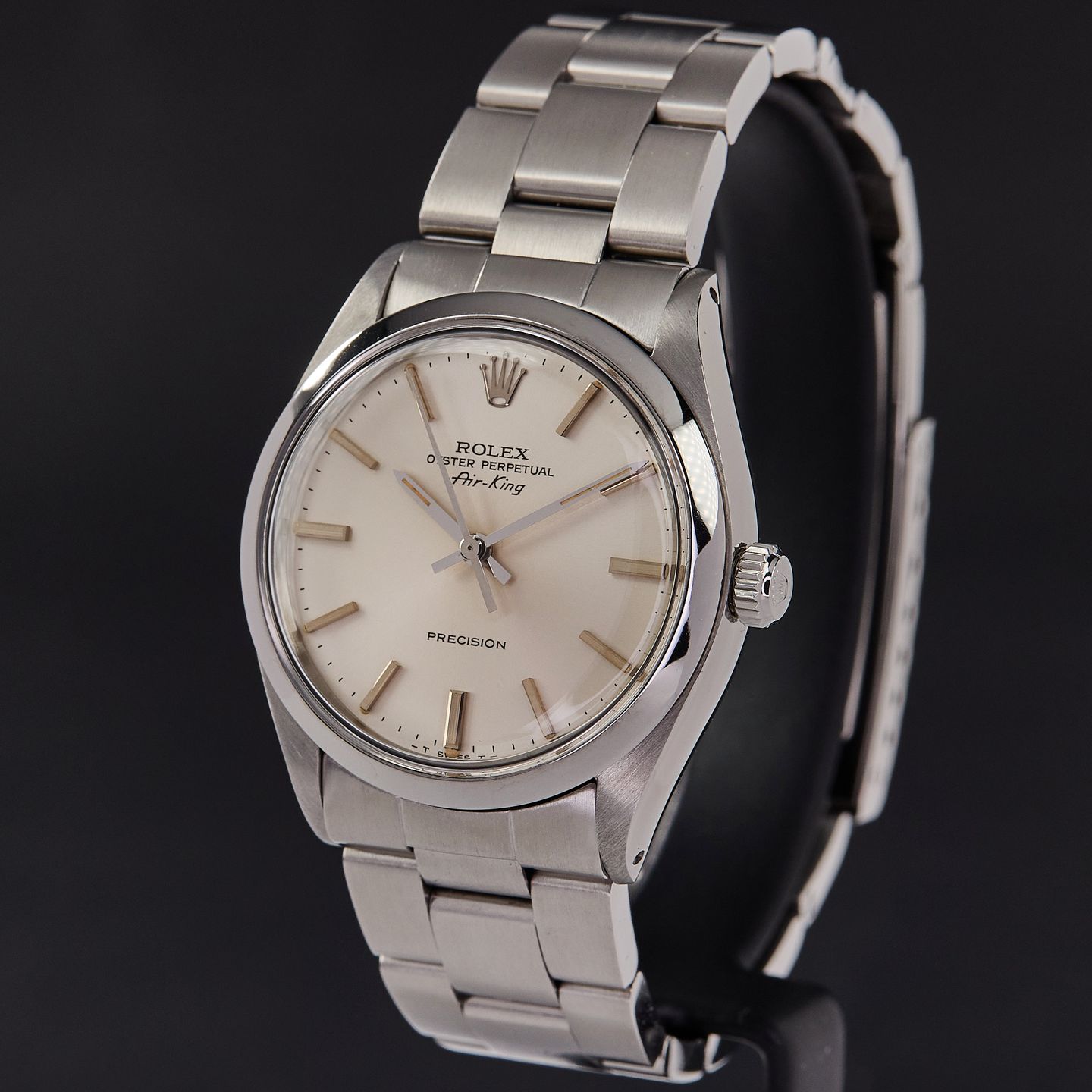 Rolex Air-King 5500 (1983) - 34mm Staal (4/8)