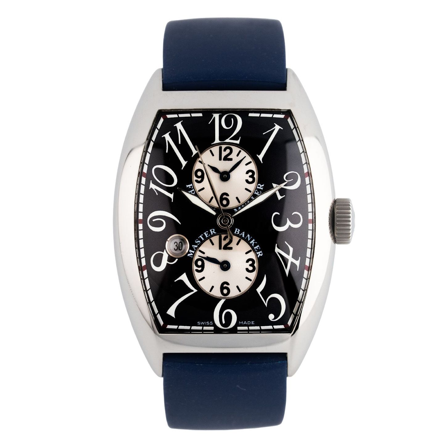 Franck Muller Master Banker 9880 MB SC DT (Onbekend (willekeurig serienummer)) - Zwart wijzerplaat 44mm Staal (1/6)